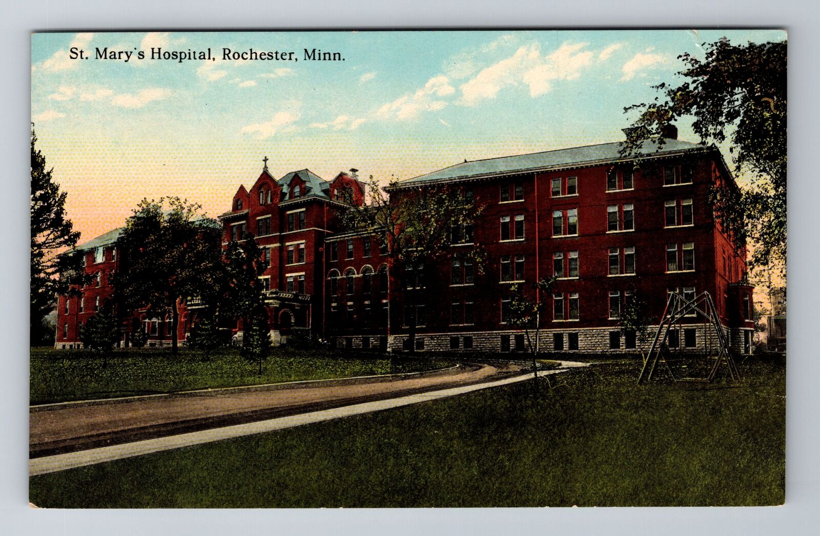 Rochester MN-Minnesota, St Mary\'s Hospital, Antique Vintage Souvenir Postcard
