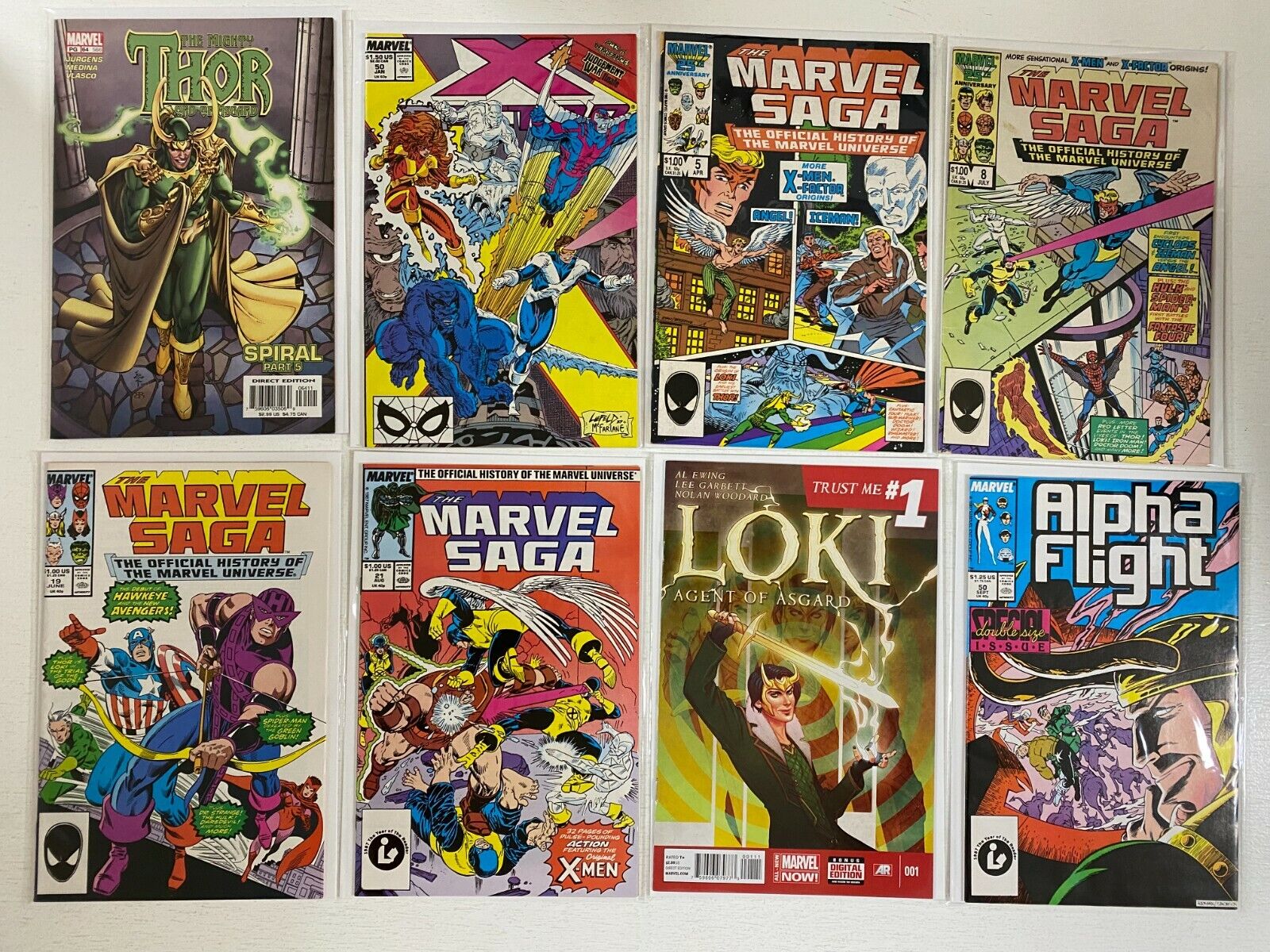 Loki appearances lot 47 different titled books (Conditions and Years Vary)