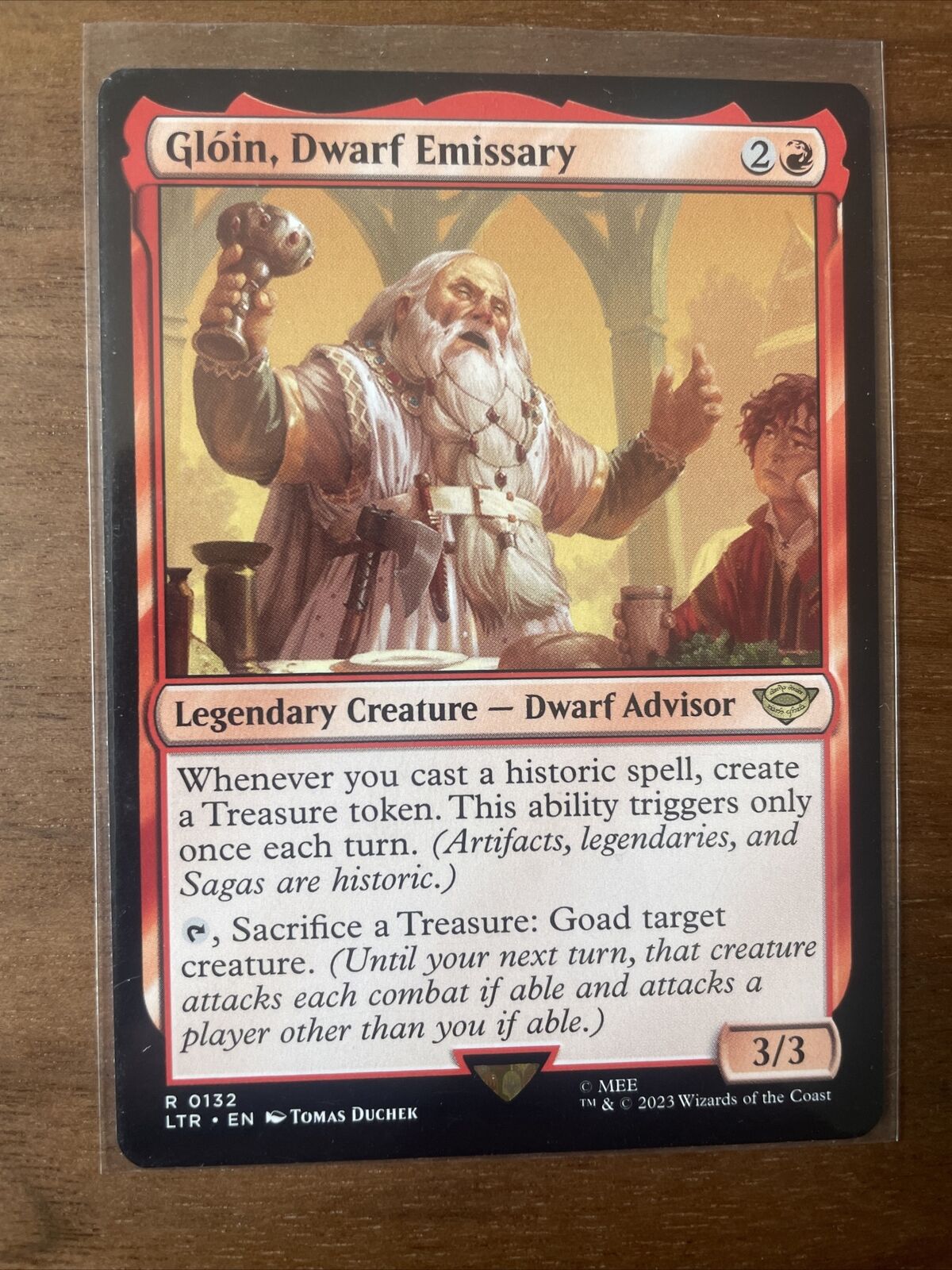 MTG Gloin, Dwarf Emissary 0132 Lord of the Rings M/NM