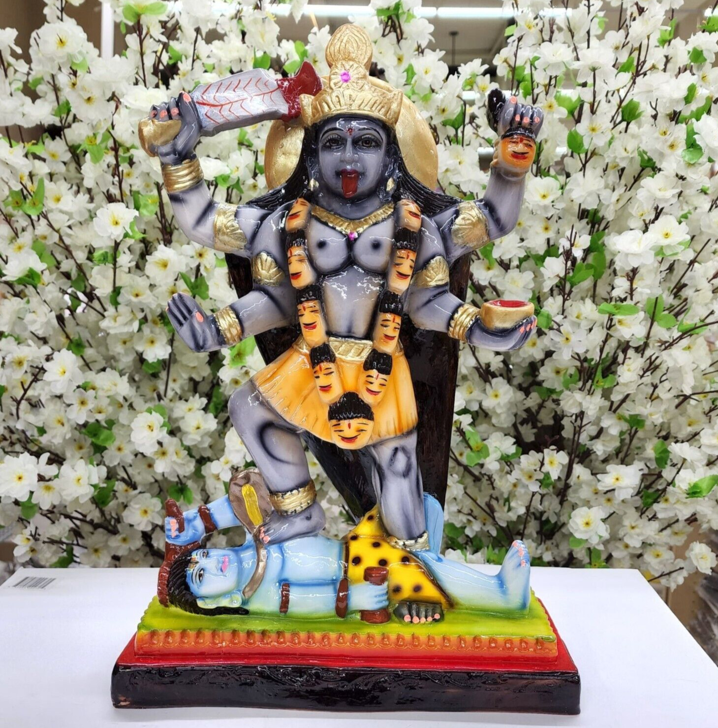 Kali Ma Statue Goddess Kali Idol Mata Kali Stepping on Shiva Chest Kali Ma Murti