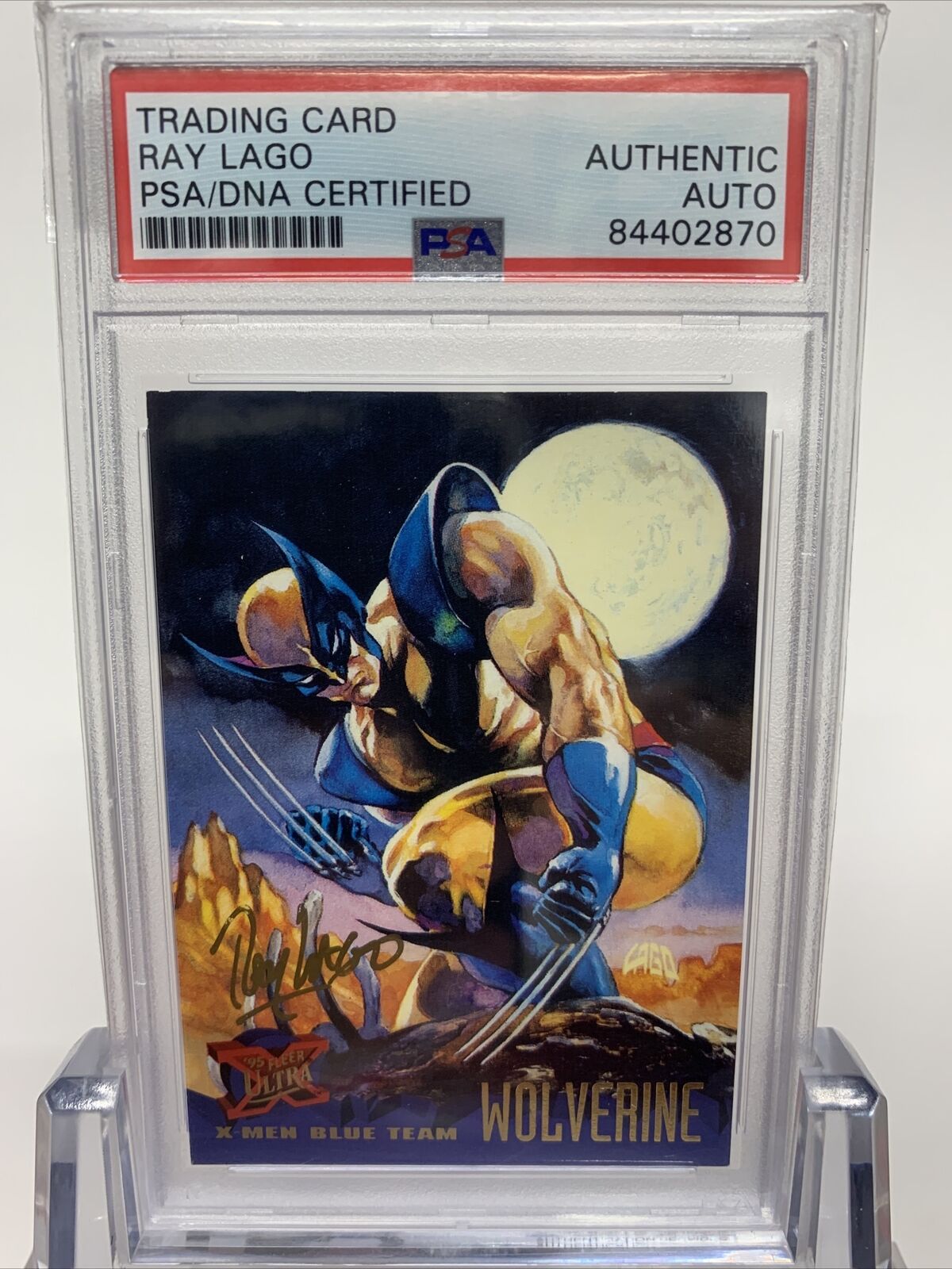 Ray Lago Autograph Wolverine X-men Ultra Card PSA Authentic Auto Slab