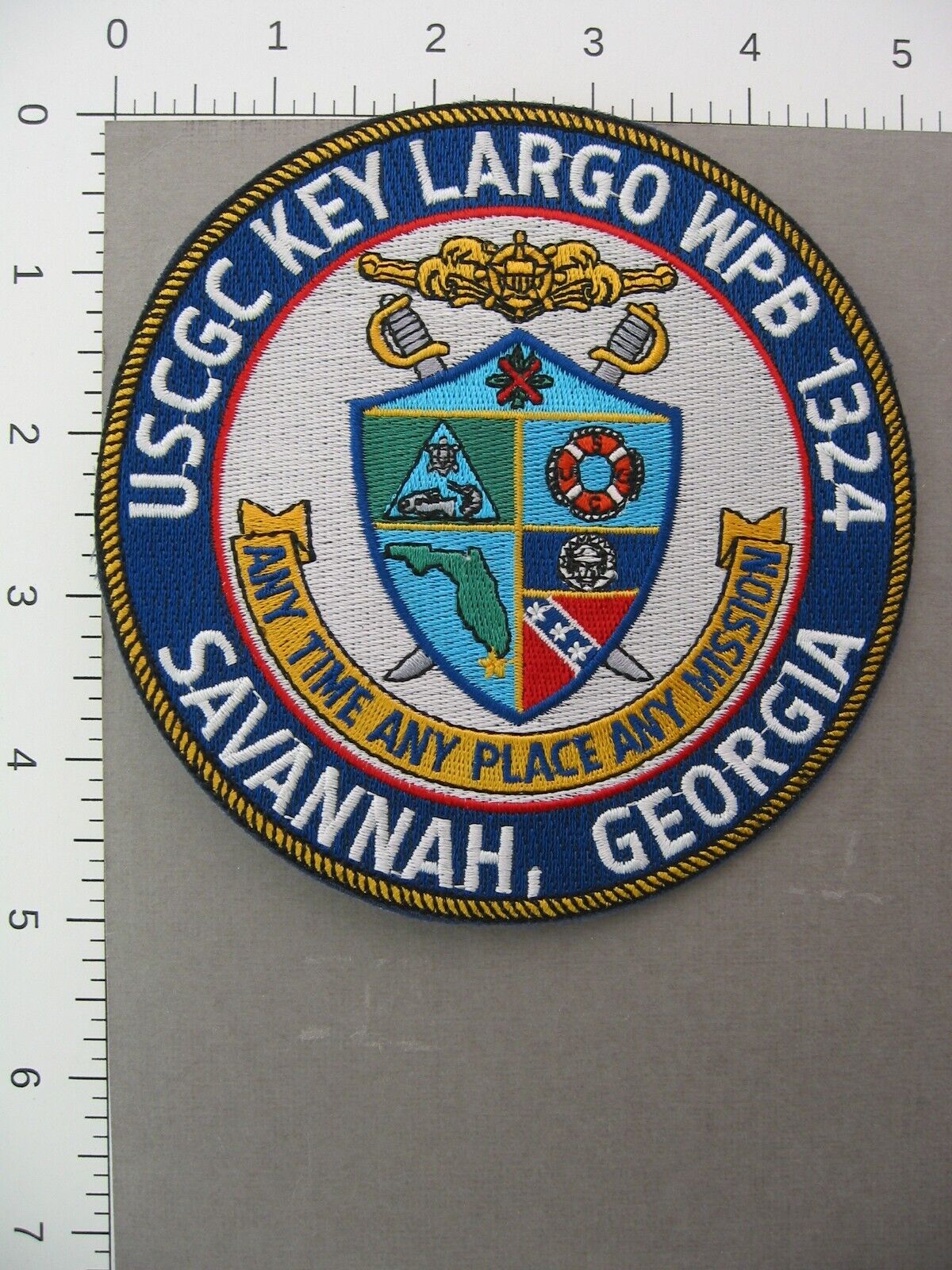 Georgia SAVANNAH USCGC KEY LARGO WPB 1324 Patch - United States Coast Guard