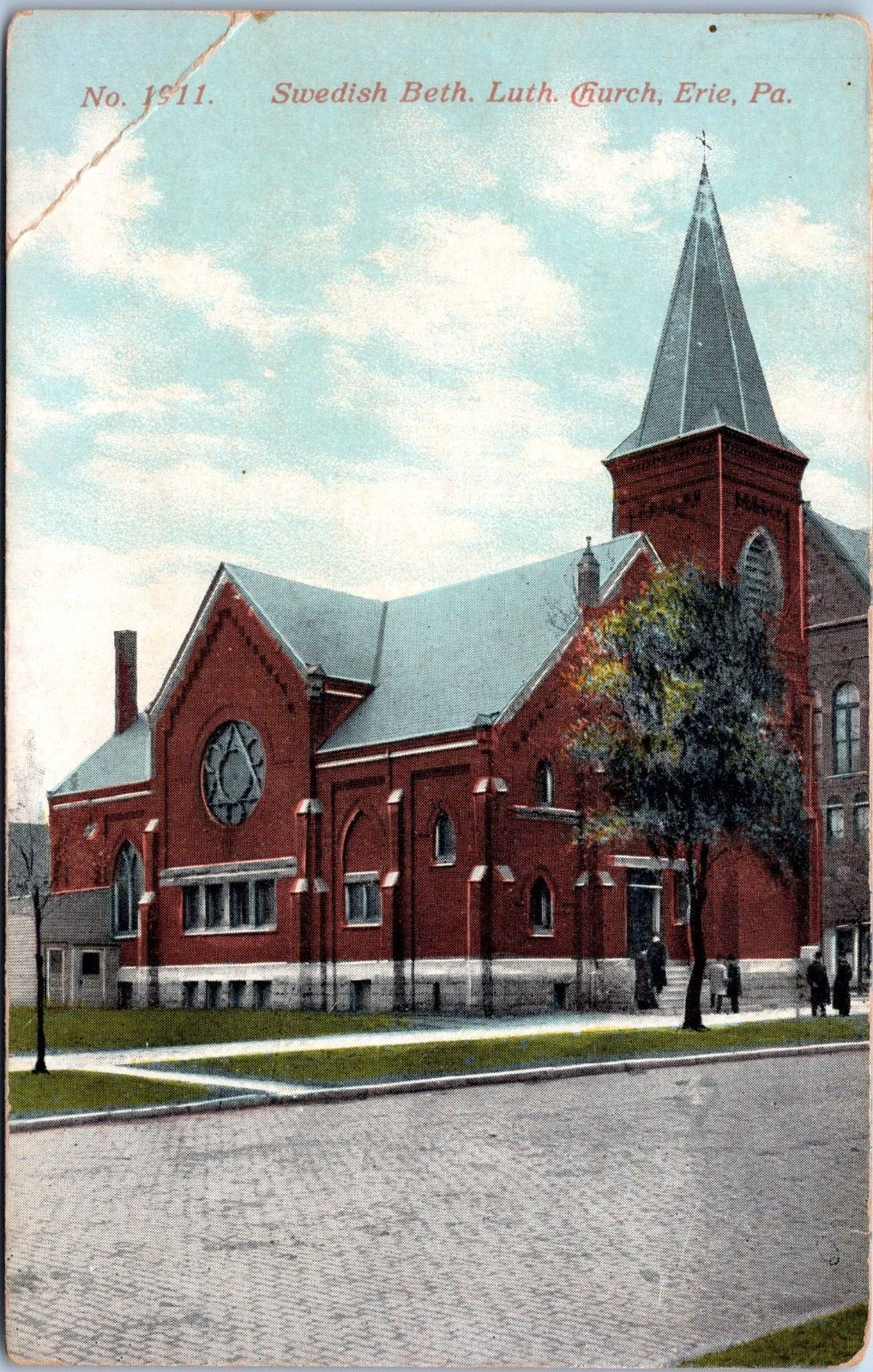 Swedish Bethany Lutheran Church, Erie, Pennsylvania - Vintage d/b Postcard