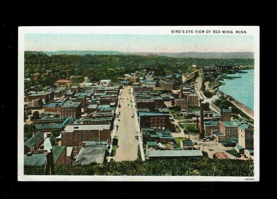 Red Wing,MN Minnesota, Bird's Eye View, ca 1920's