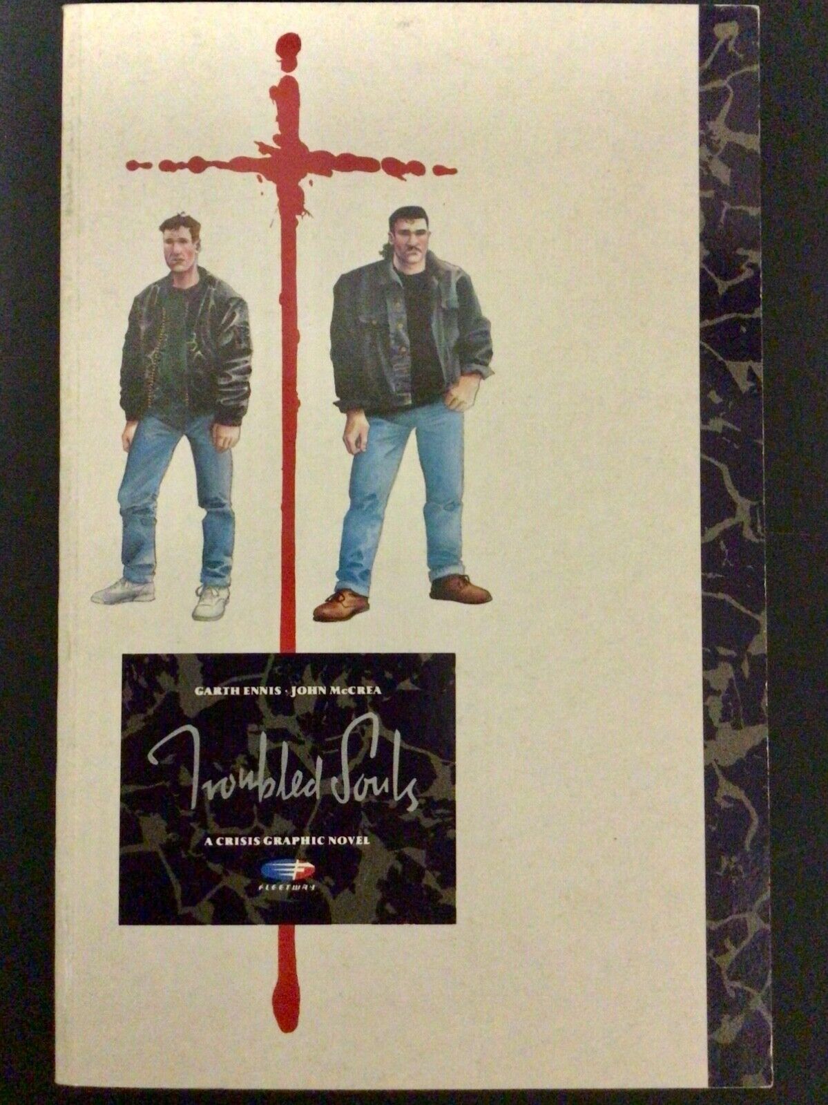 Troubled Souls Graphic Novel FN Garth Ennis Signed First Comic RARE