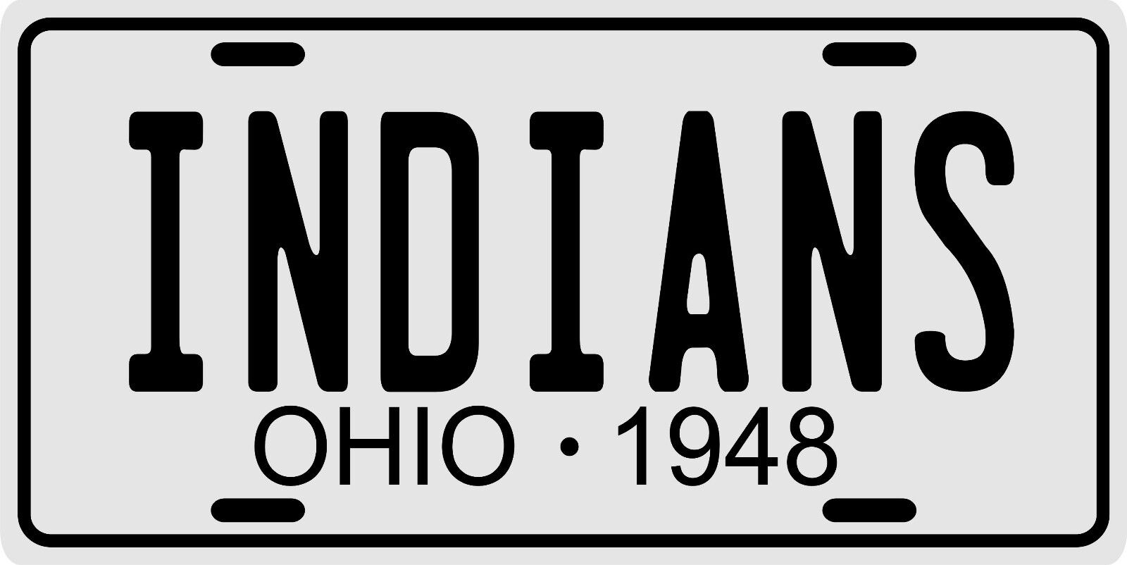 Cleveland Indians Baseball World Series Champions 1948 Ohio License plate