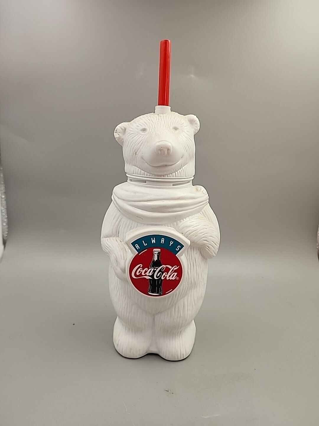 Vintage 1990s Always Coca Cola Polar Bear 3D Plastic 12\