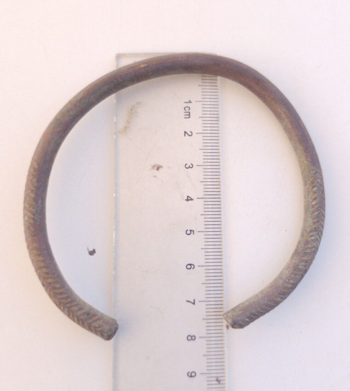 Genuine Antique Ancient Roman Celtic Bronze Bracelet Circa 100 AD - 300 AD