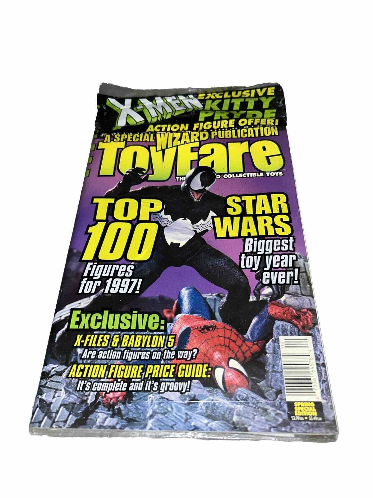 1997 TOY FARE Magazine Wizard Spring Special SEALED Spider-Man vs Venon Marvel