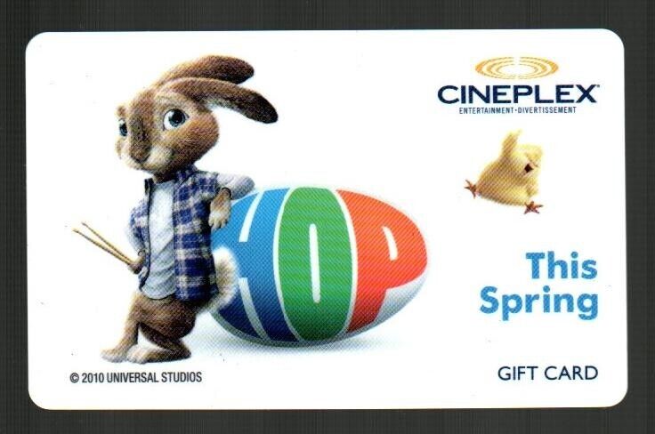 CINEPLEX ( Canada ) Hop ( Eng ) 2011 Gift Card ( $0 )