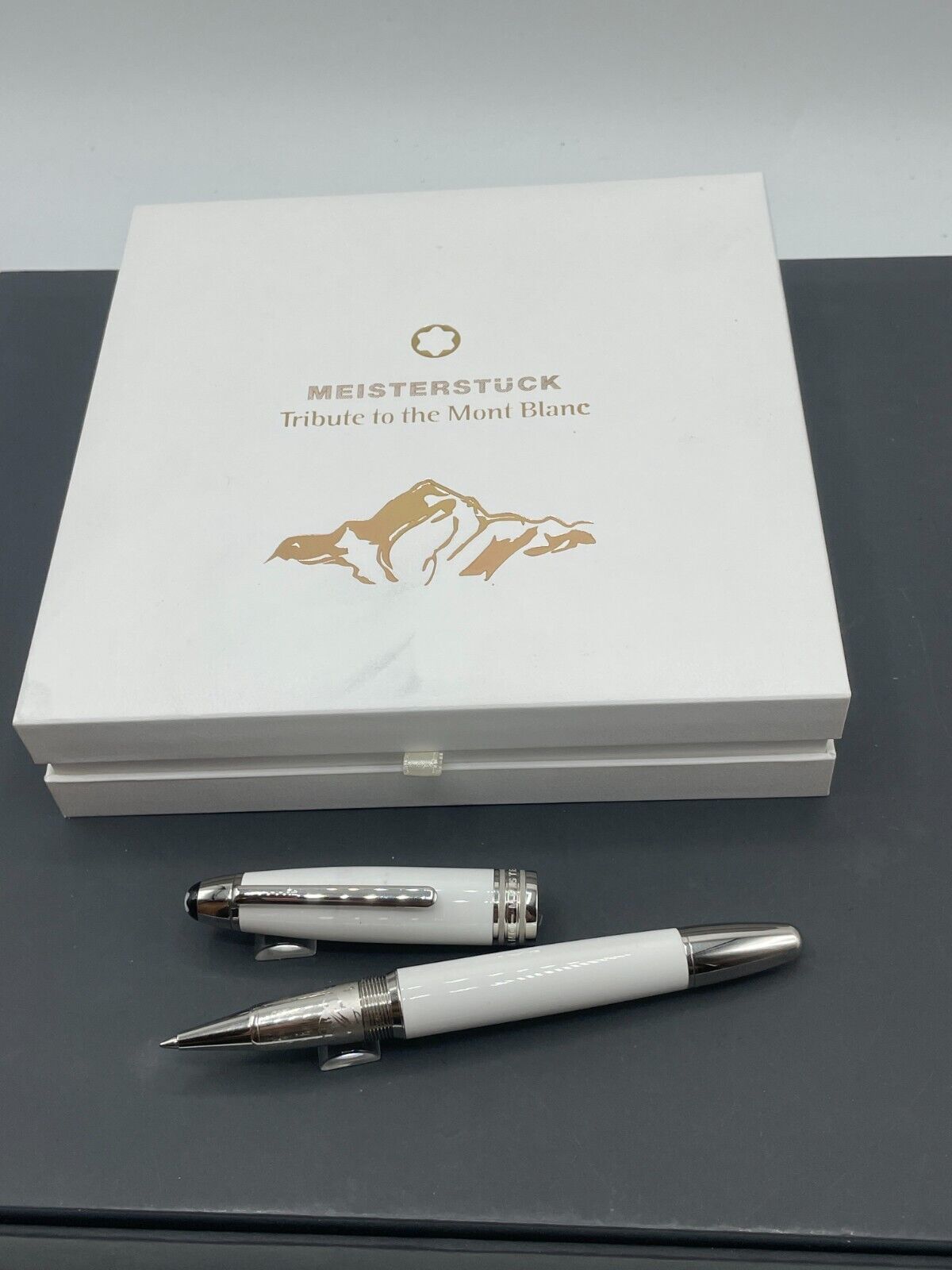 Montblanc Tribute to the Glacier White Pearl Snow Cap LeGrand Rollerball 110600