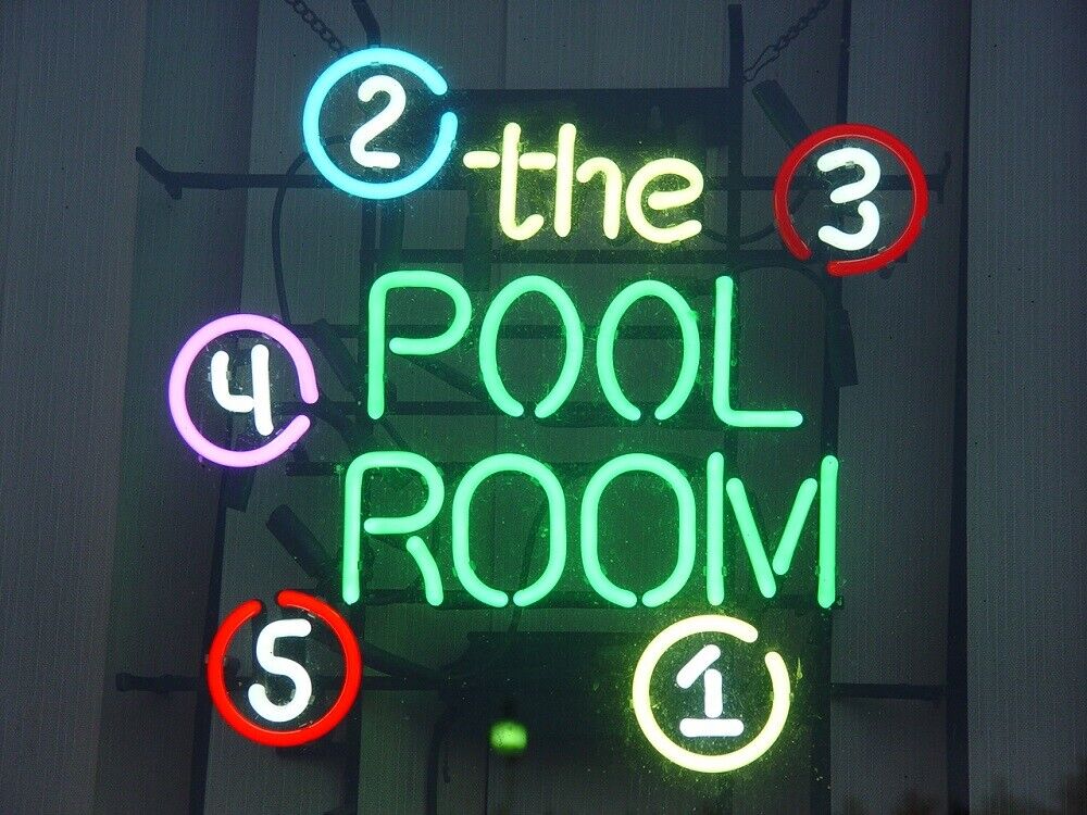 The Pool Room Billiards Neon Light Sign 24\
