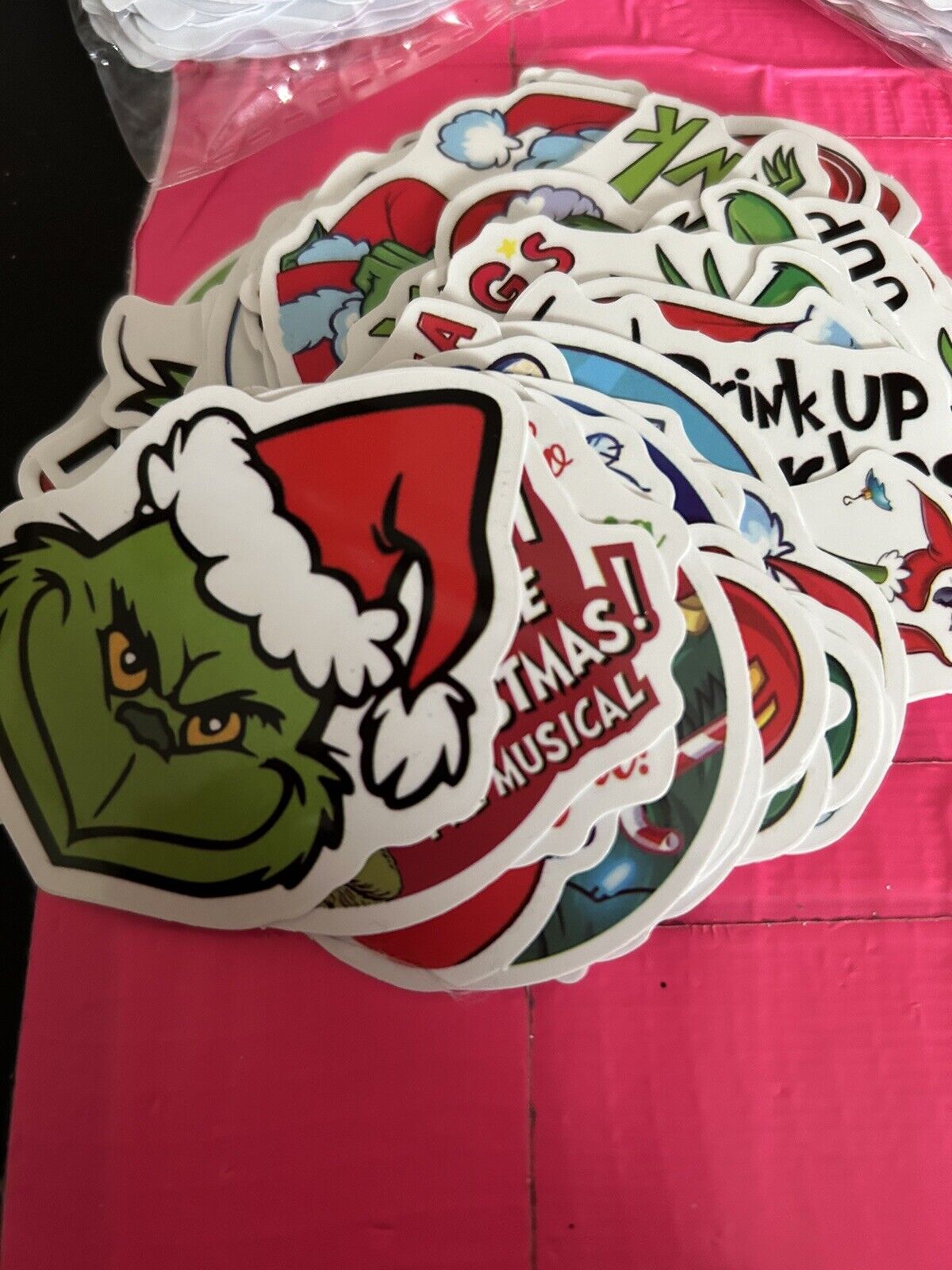 Grinch Stickers- 50 pcs- Very Cool