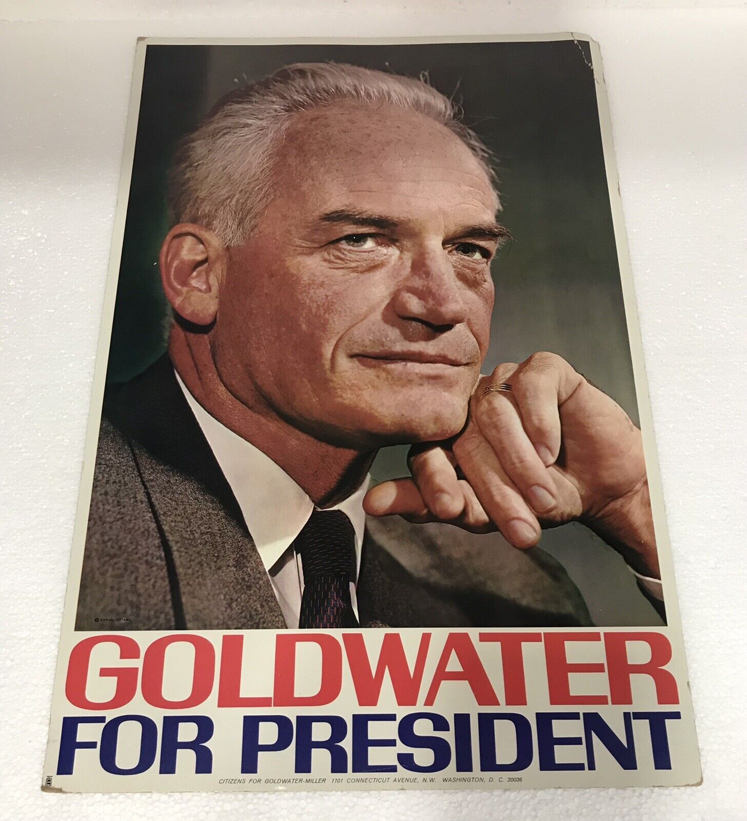 Vintage 1964 Goldwater For President Poster 11” X 17”