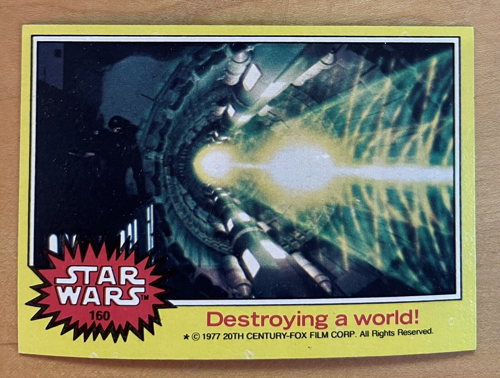 1977 Topps Star Wars Destroying A World #160 NM-MT