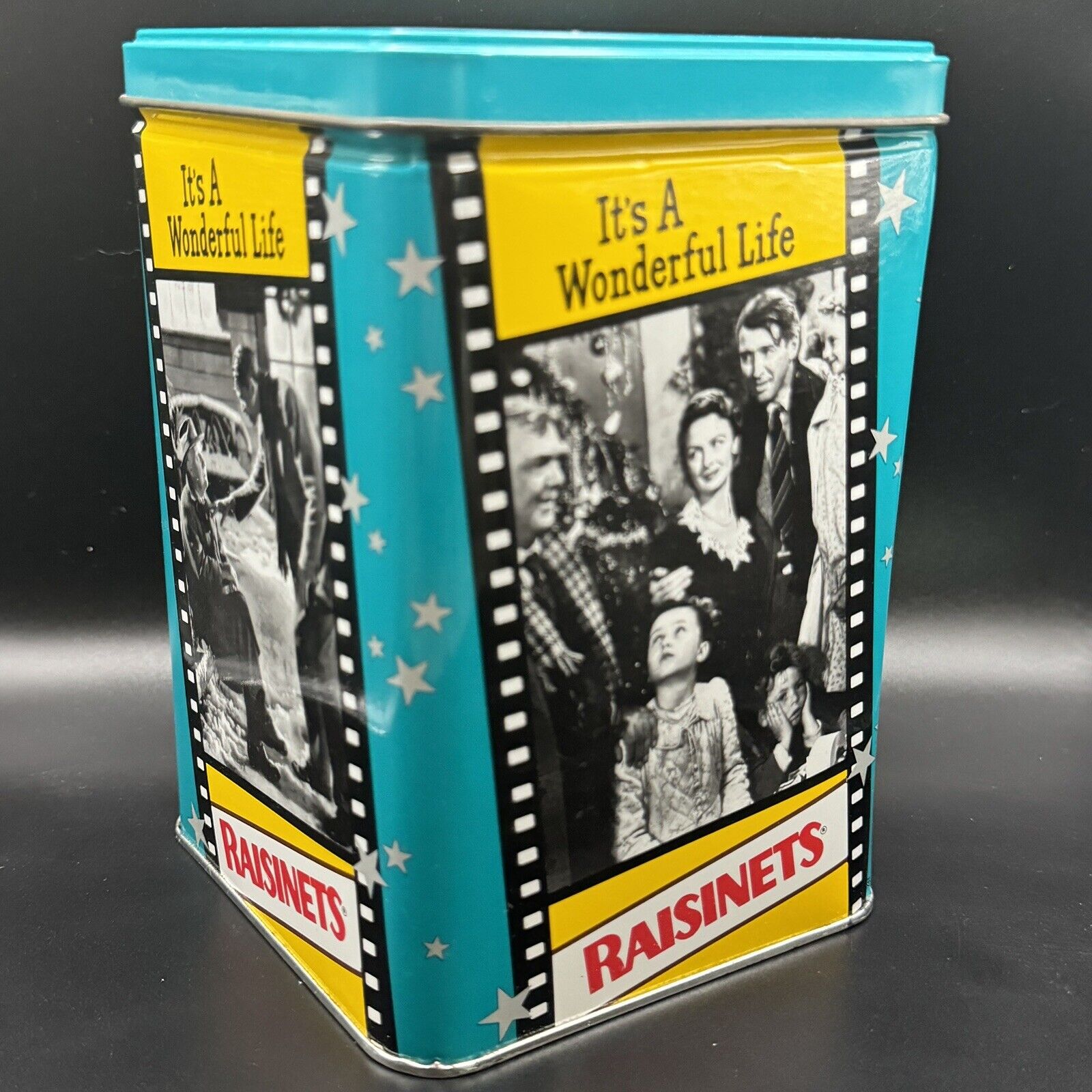 Nestle Raisinets Metal Tin Container 65 Years of Movie Memories