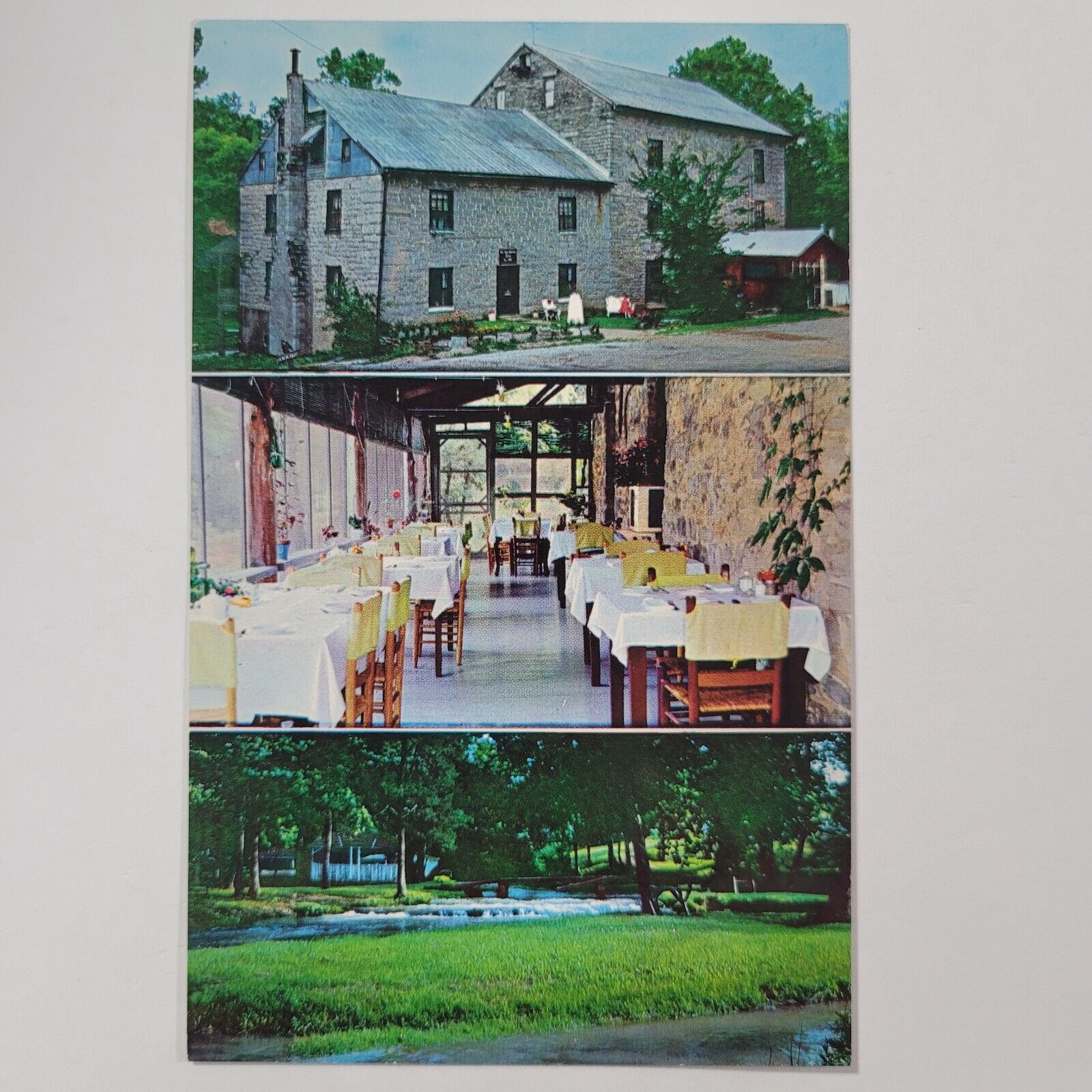 Brandenburg KY Kentucky Historic Doe Run Inn Vintage Postcard Dining Room Beauty