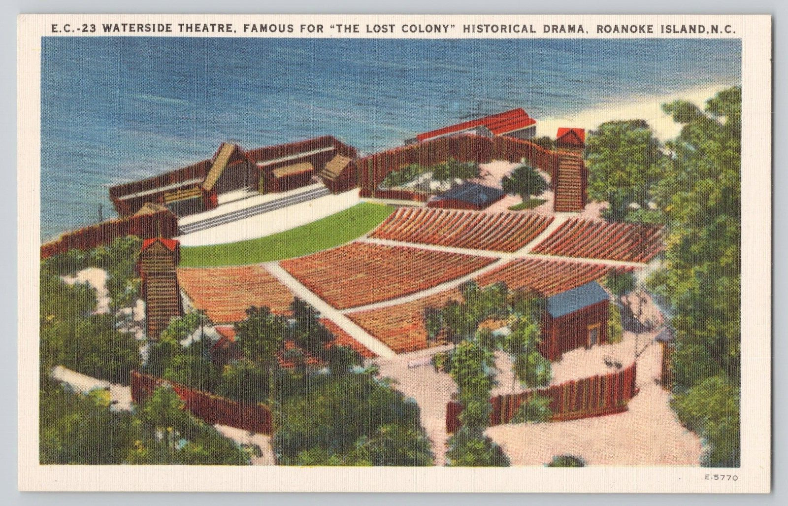 Postcard Waterside Theatre, Roanoke Island, North Carolina