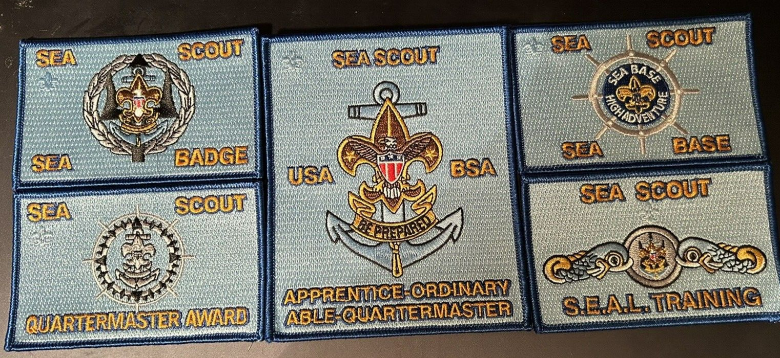 BSA/Sea Scout: 5 Patch Collectors Set (only 100 sets made)