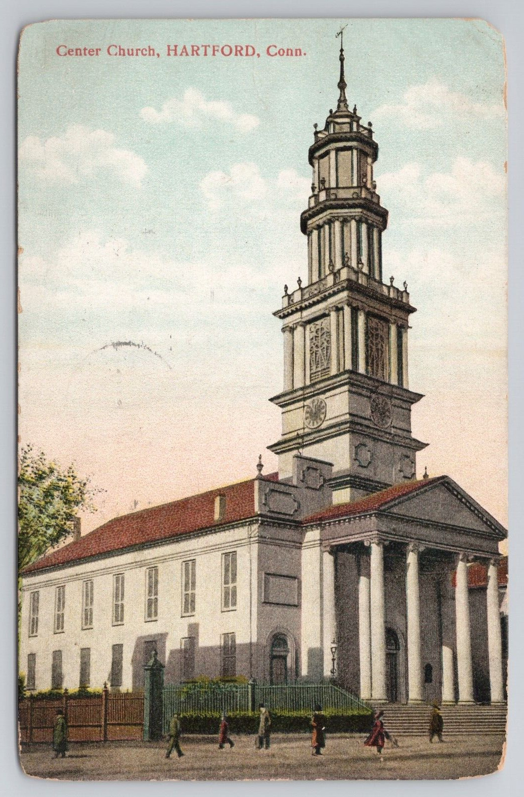 Center Church Hartford Connecticut CT 1909 Postcard DB