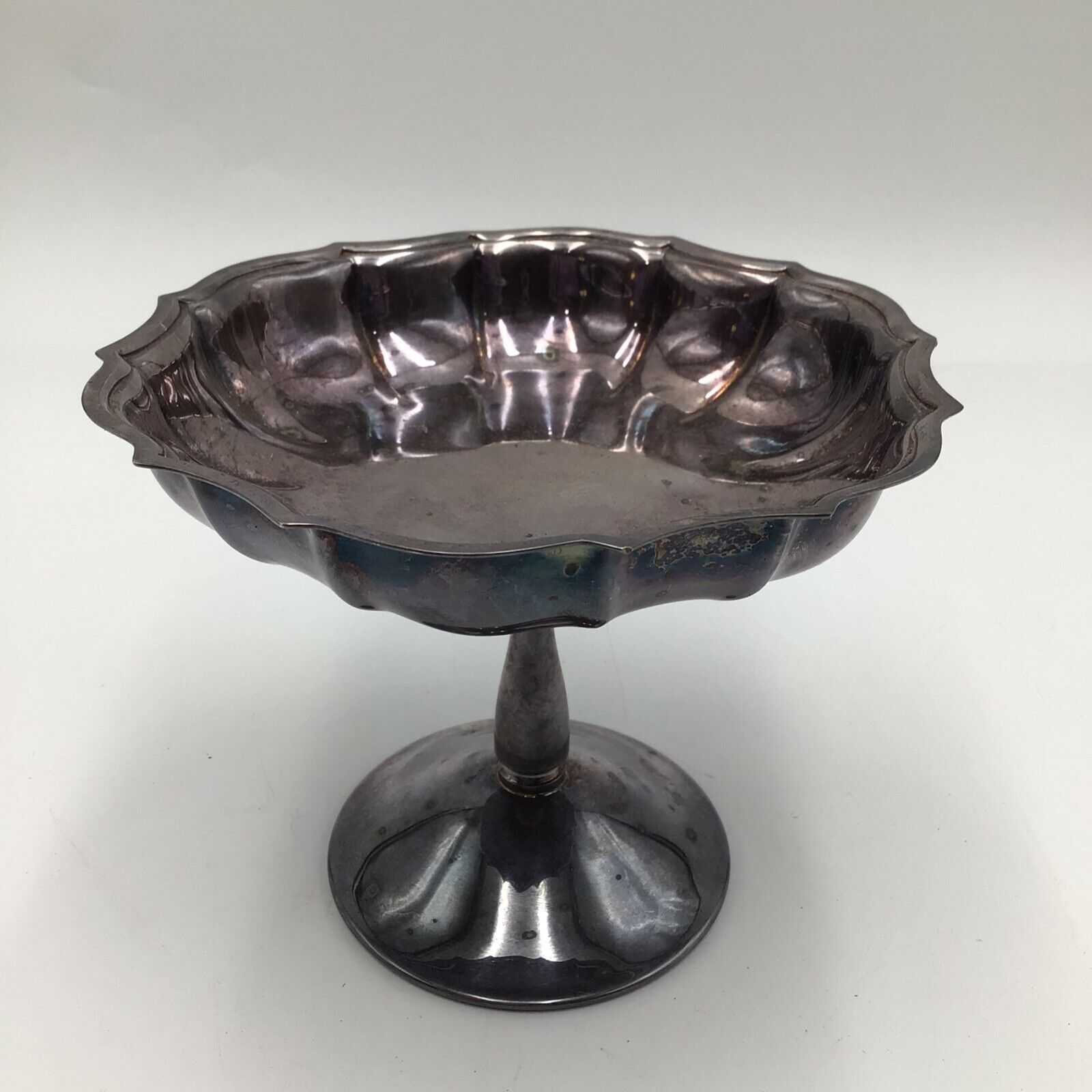 Chippendale International Silver Company Compote Pedestal Candy Dish Tray