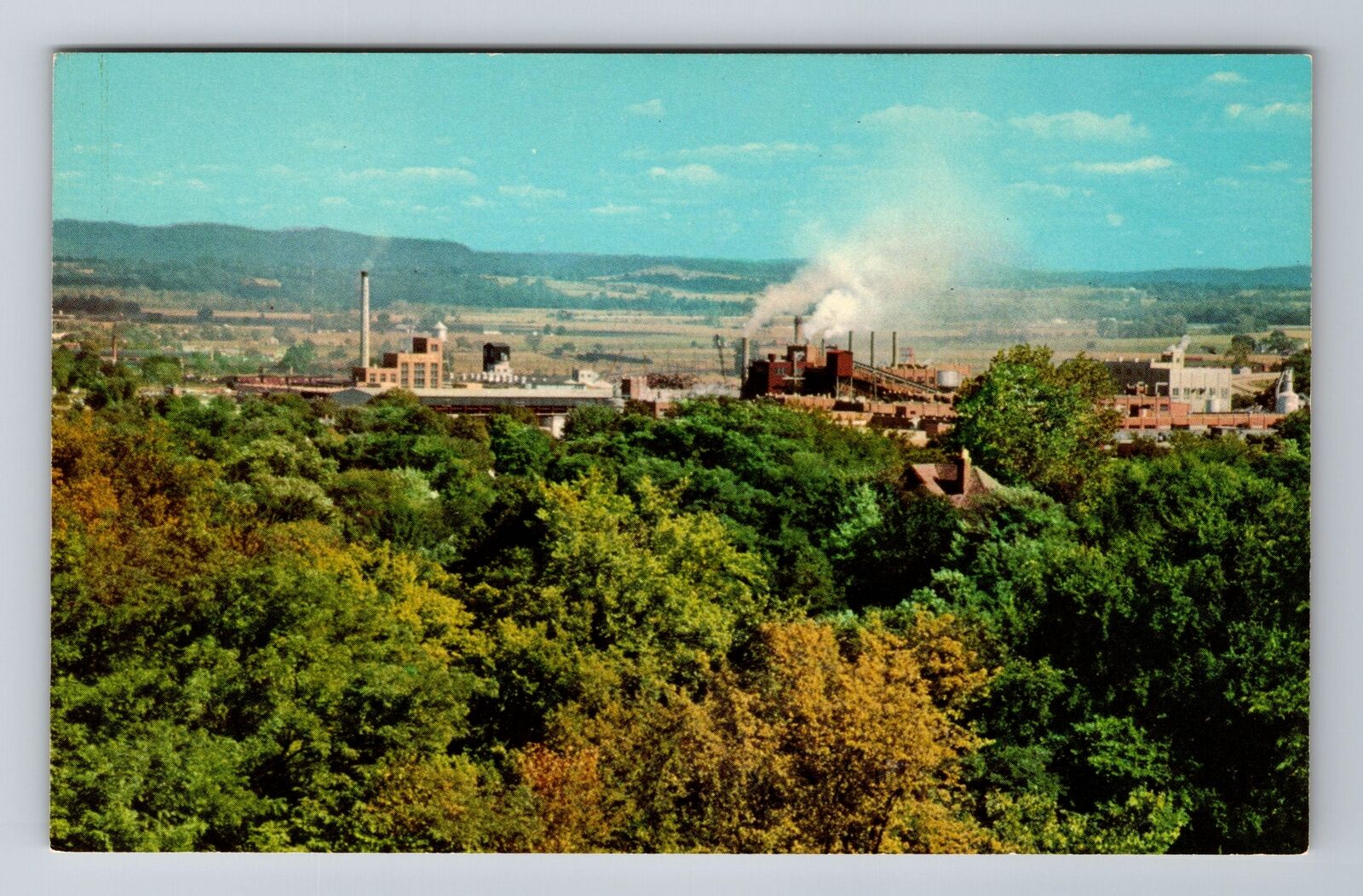 Chillicothe OH-Ohio, Aerial Industrial Center, Antique, Vintage Postcard