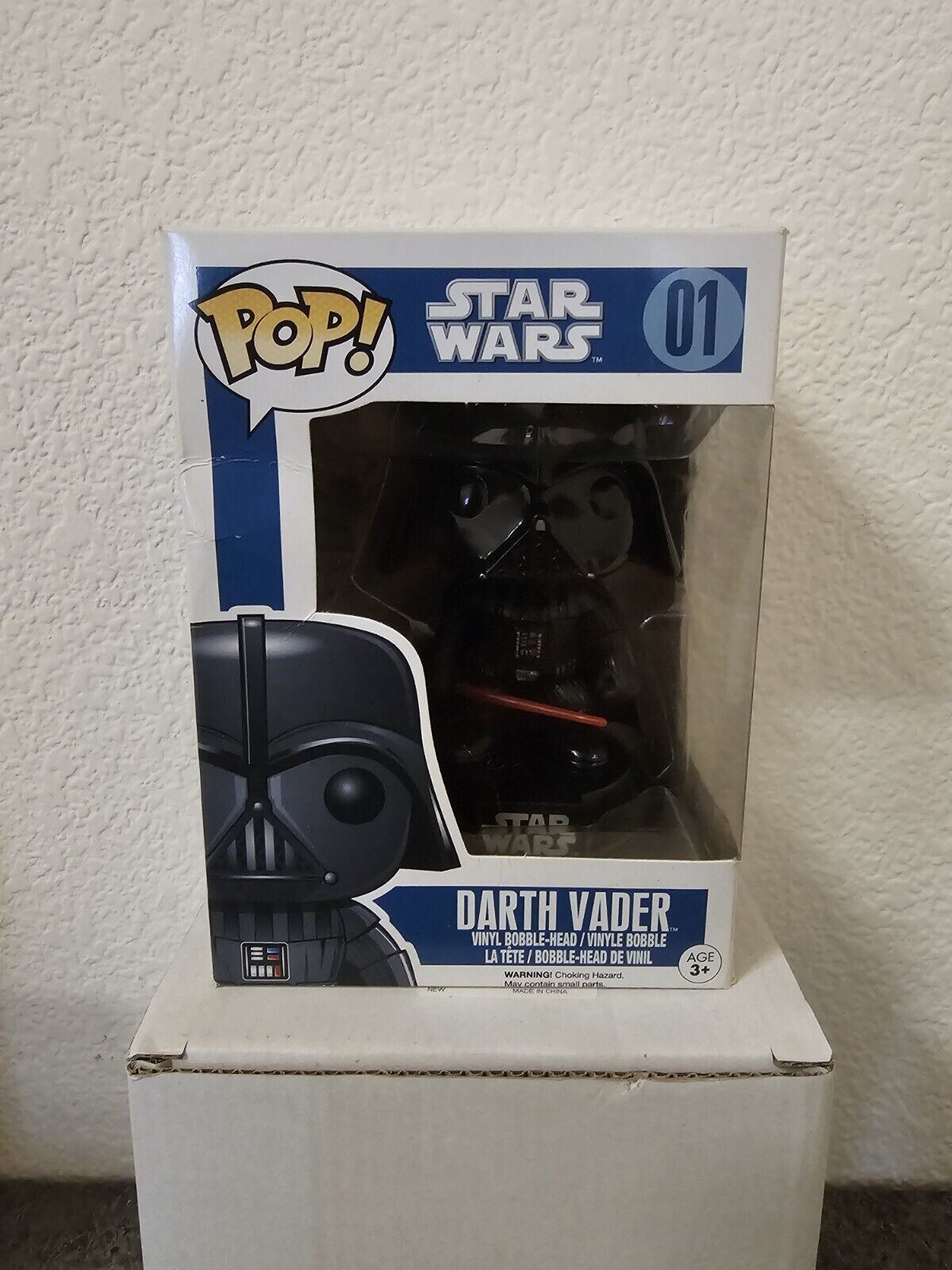 Funko Pop Star Wars Darth Vader Blue Box #1 Original Packaging See Photos