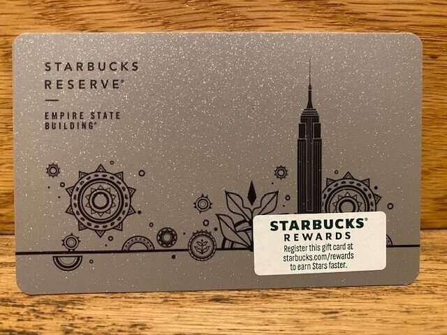 Starbucks Reserve  2022 NYC Empire State Building,  with Reserve card holder,NEW