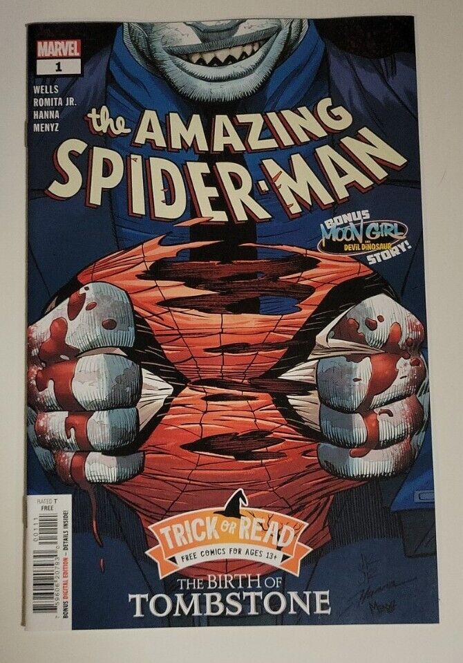 TRICK-OR-READ 2023-AMAZING SPIDER-MAN: BIRTH OF TOMBSTONE #1 NM/NM- MARVEL COMIC
