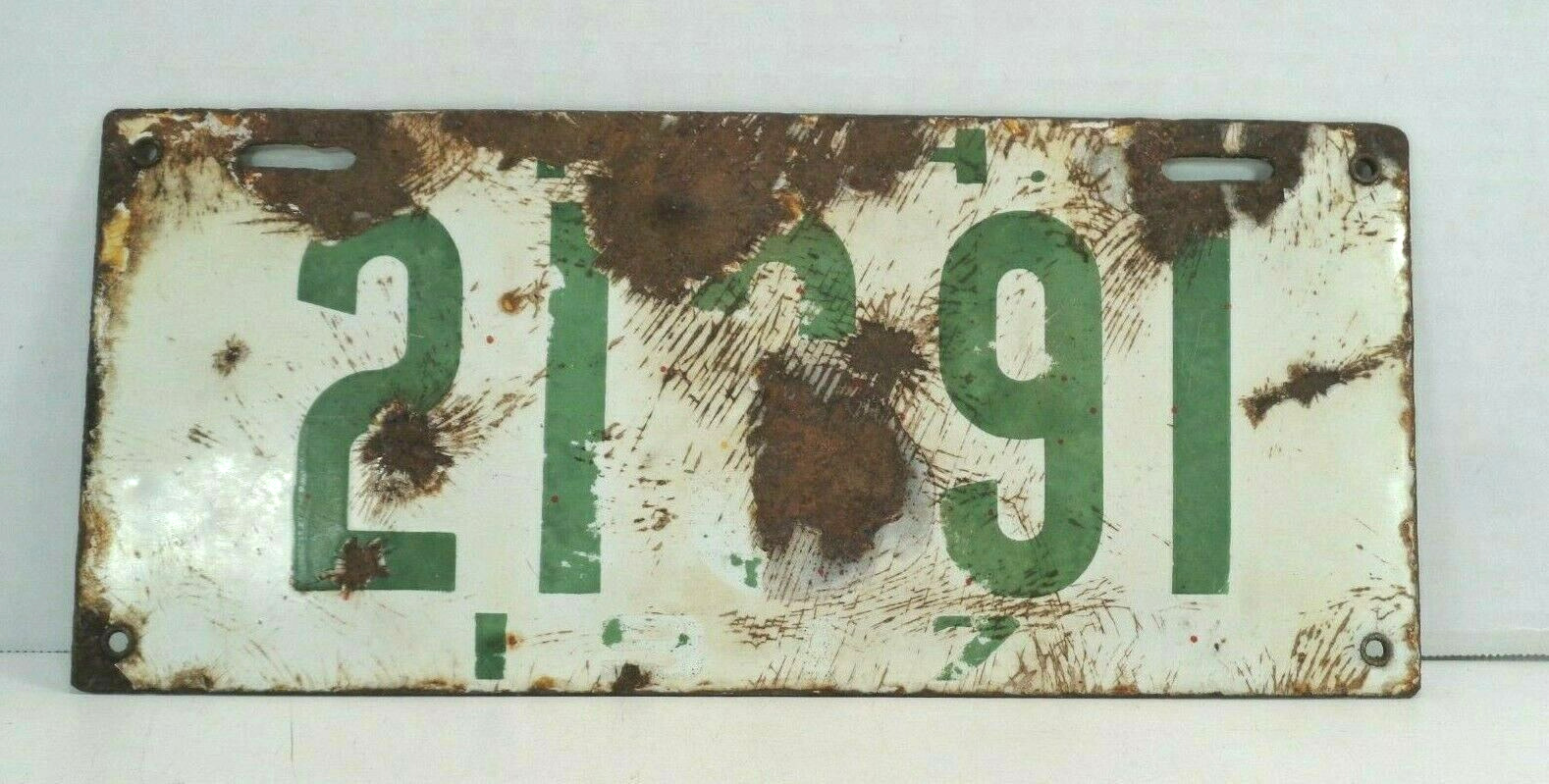 1917 NH New Hampshire Vintage License Plate 21391