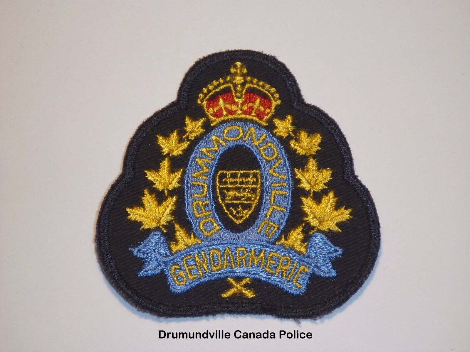 Drummondville Canada Gendarmerie very old obsolete patch shipped from Australia