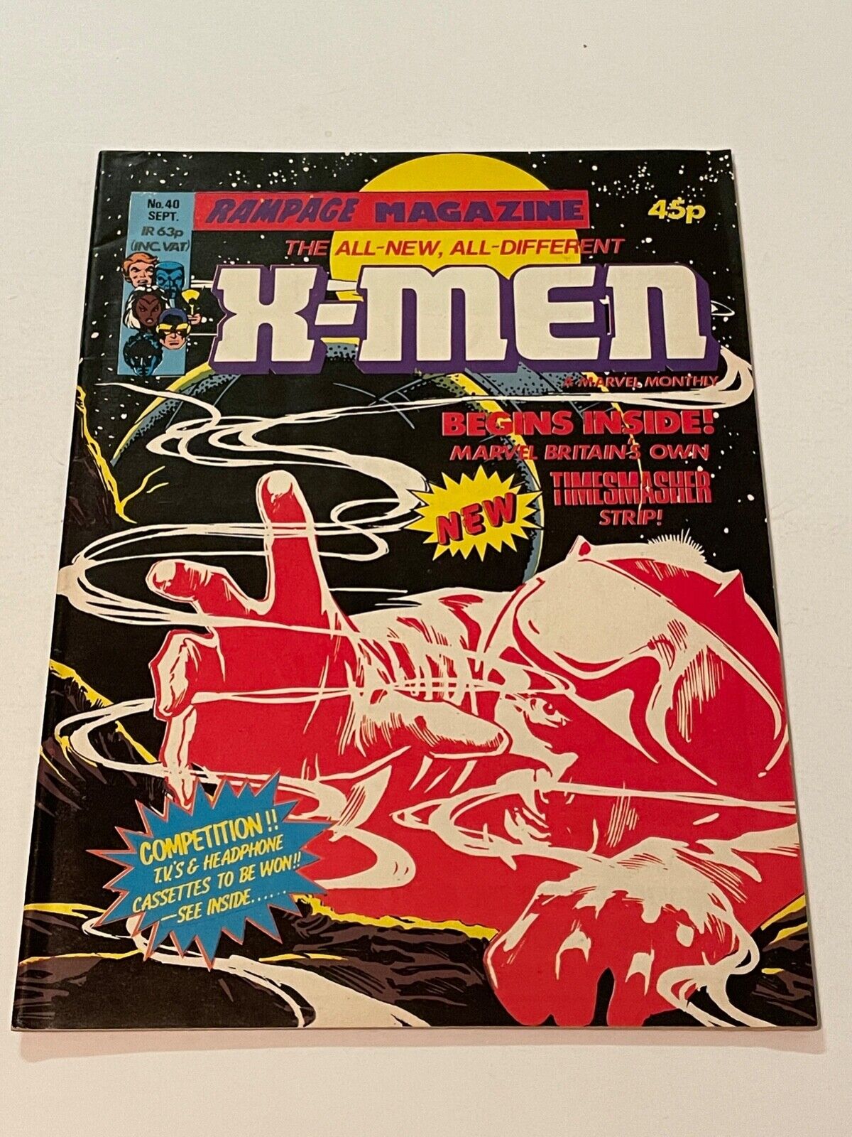 RAMPAGE MAGAZINE #40 UK 1981 Reprints X-Men #122 John Byrne VG
