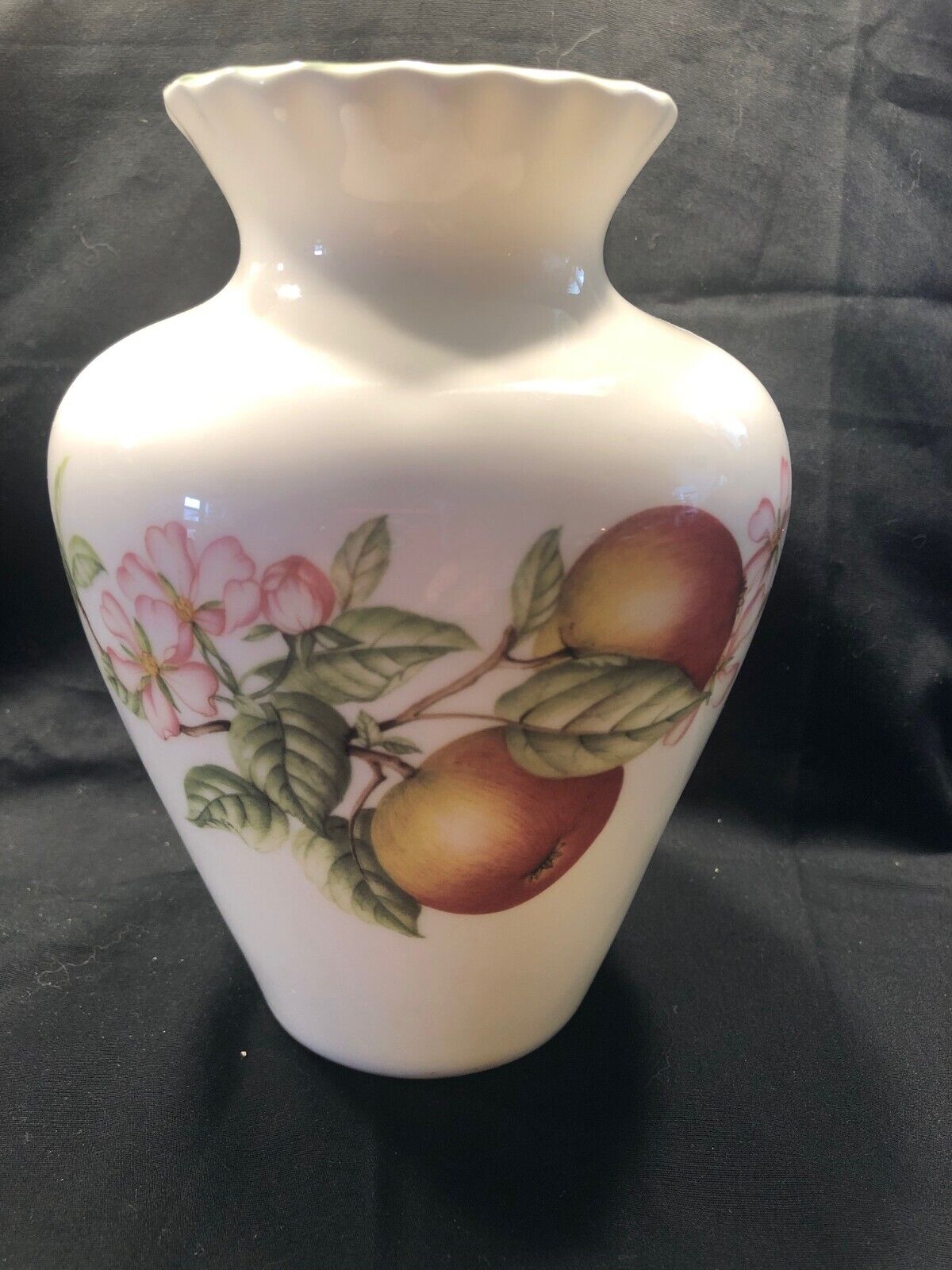 Royal Doulton Apple/Plum reversible vase Made in England 7inches