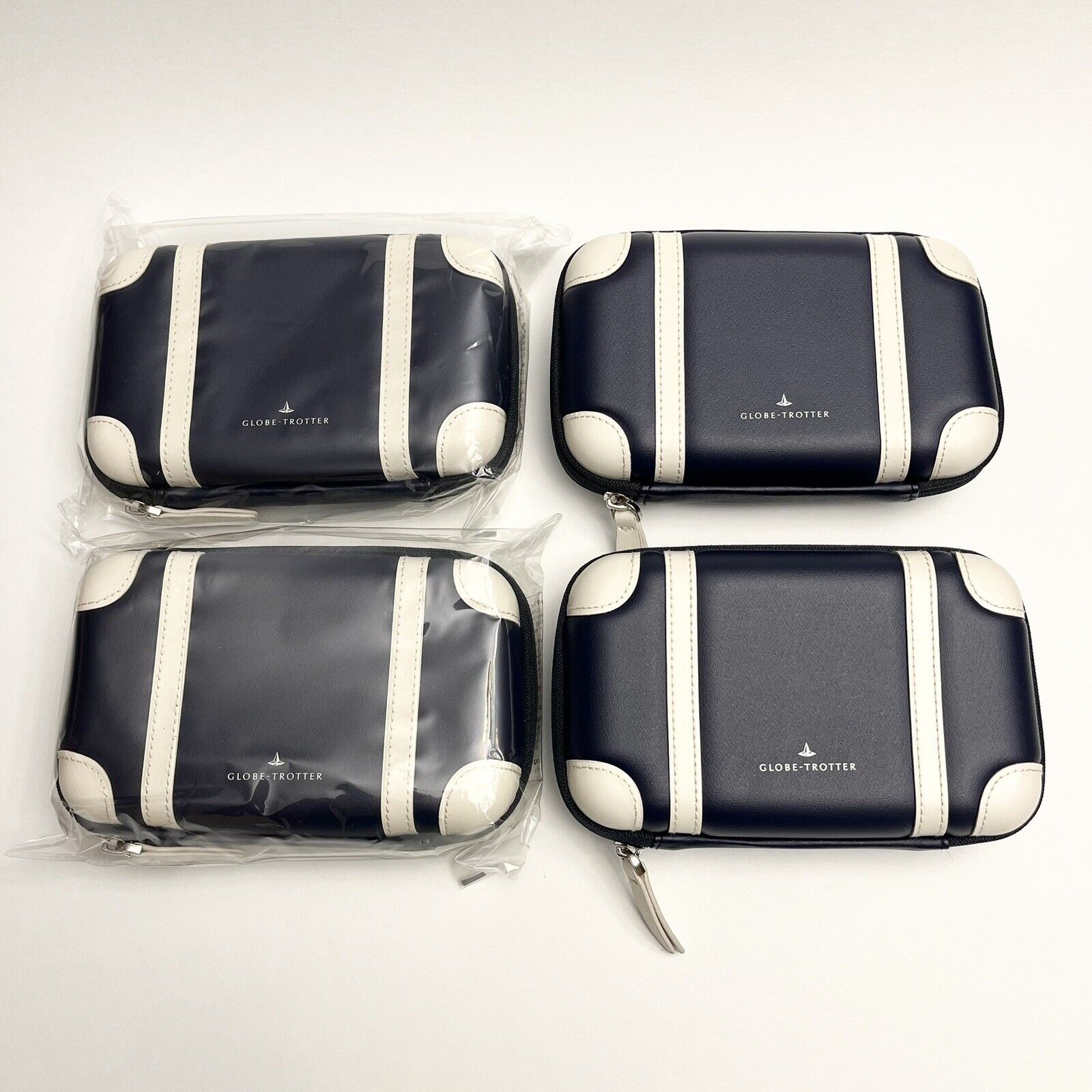 Set of 4 ANA All Nippon Airways Business Class Amenity Kits by Globe-Trotter