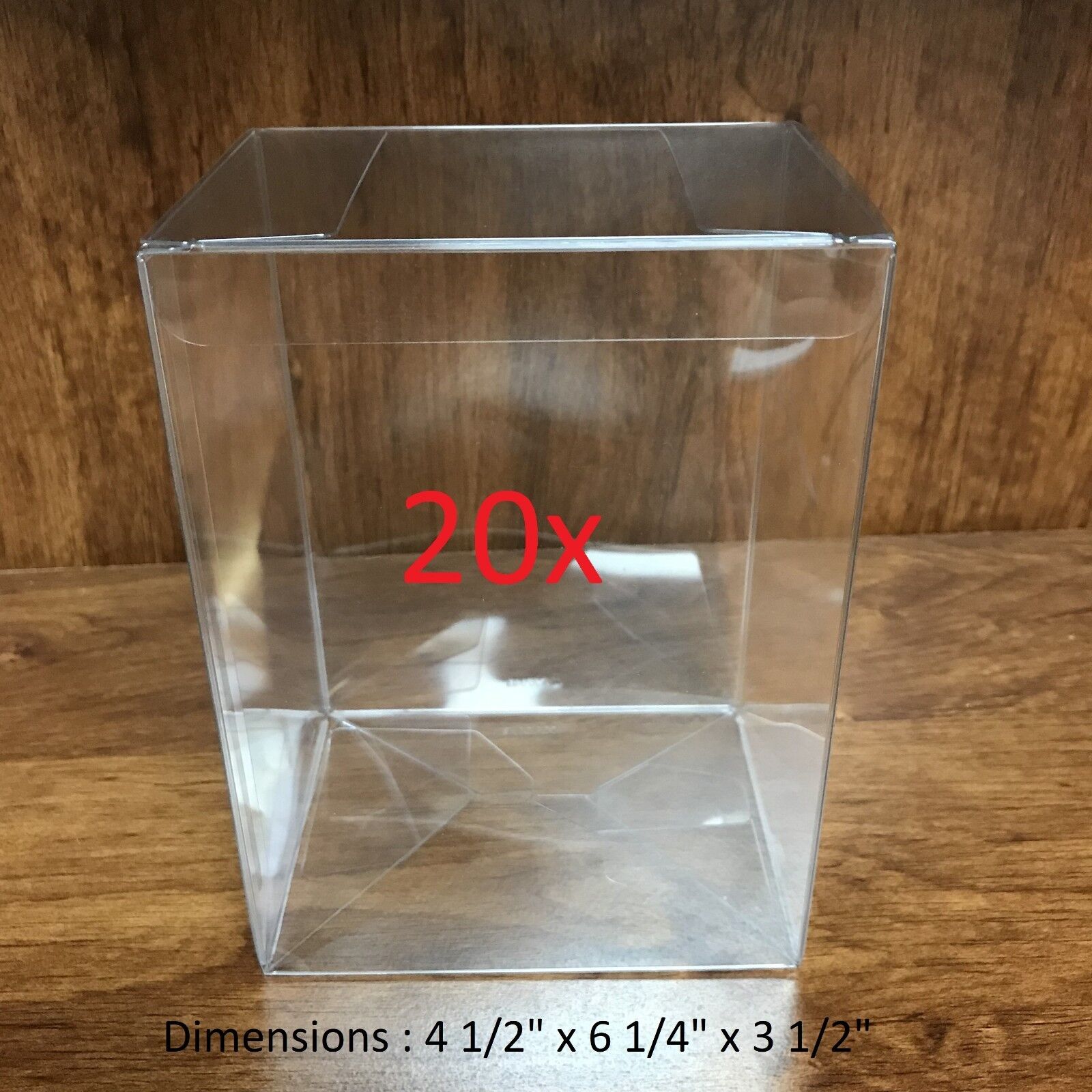 20x Heavy Duty Clear Regular Plastic Funko Pop Protector Box Case 0.5mm Thicknes