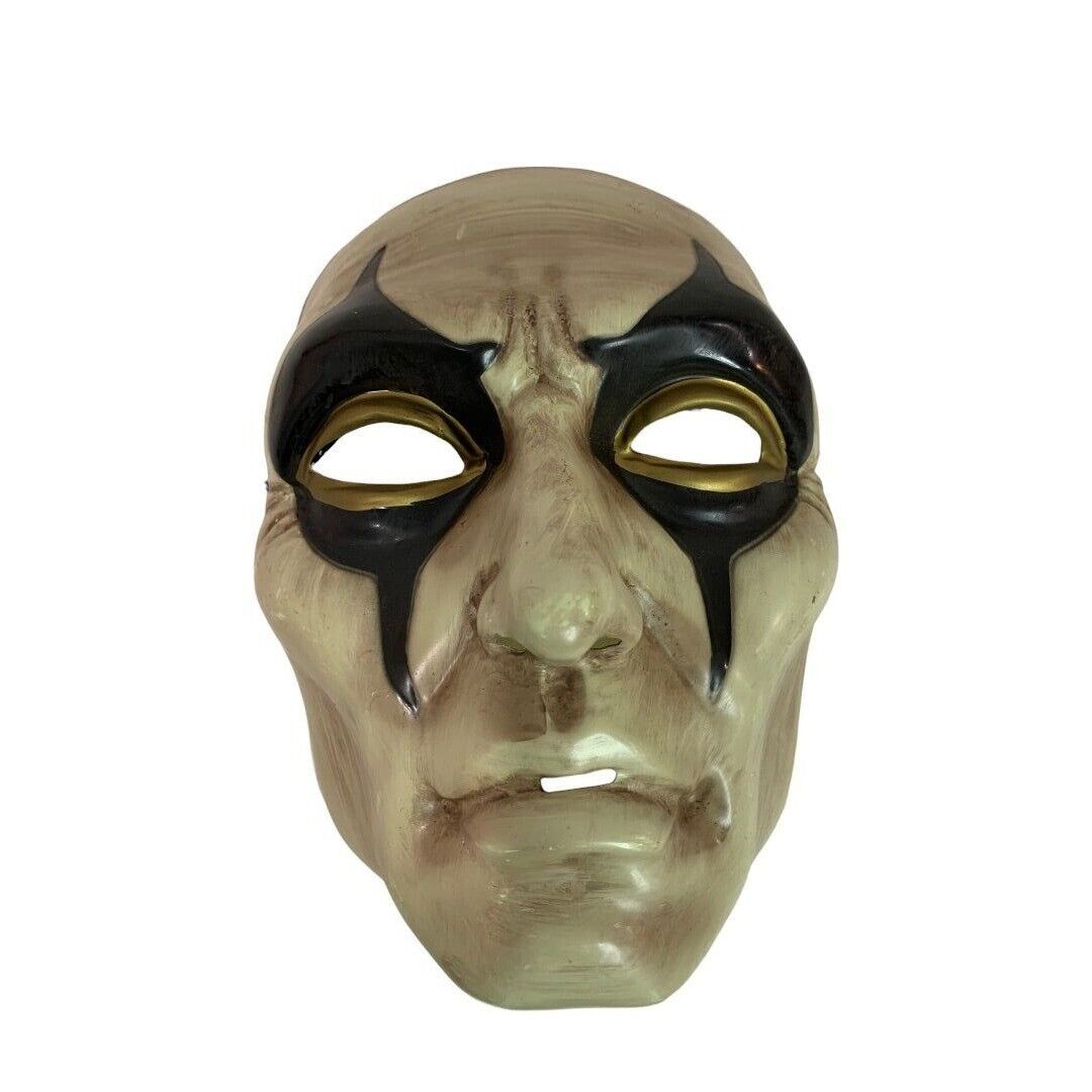 Plastic Adult Creepy Scary Halloween Mask Vintage Elastic Strap