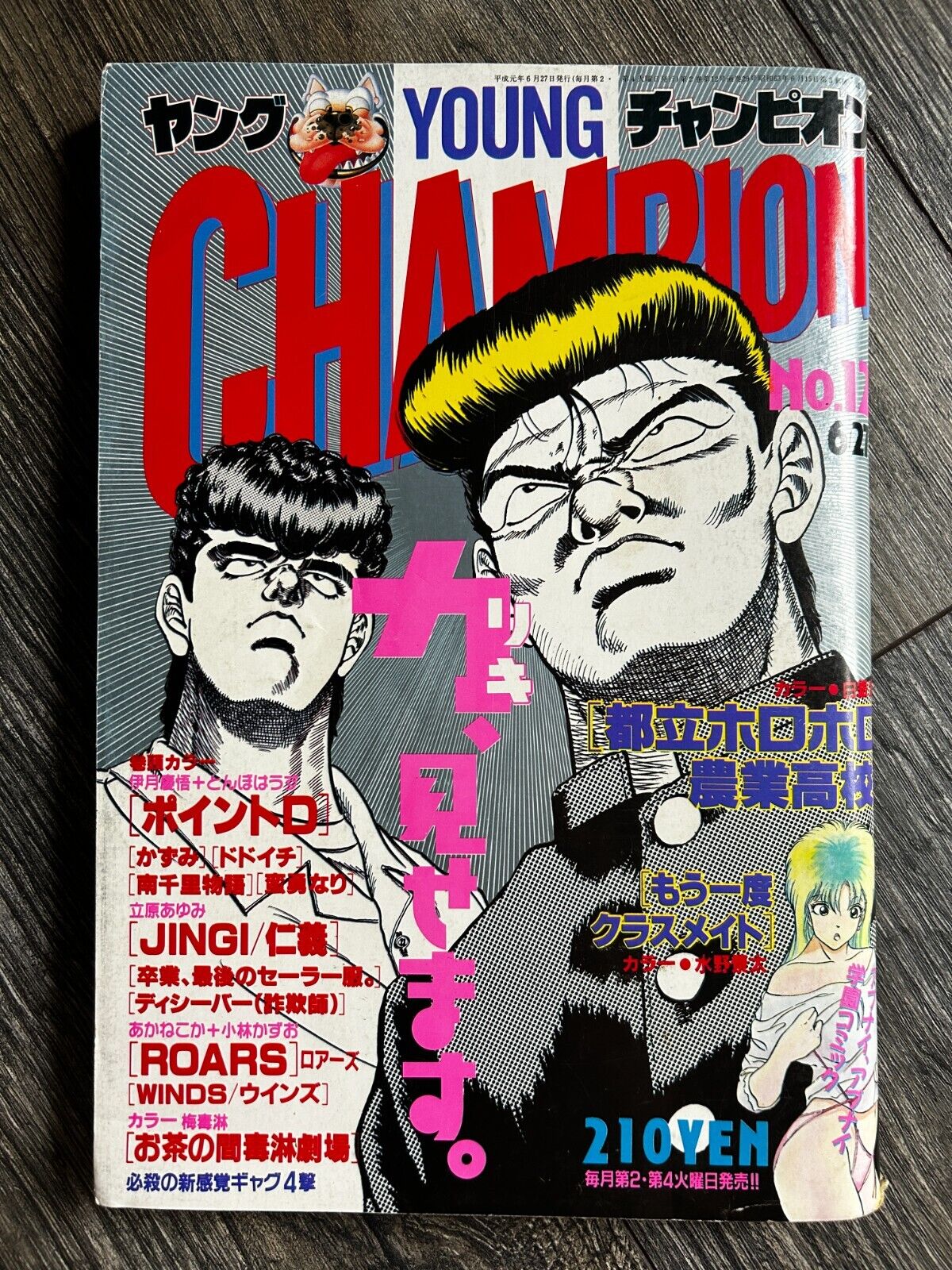 YOUNG CHAMPION #12 1989 Manga Anime Comic Magazine Japan Japanese Seinen