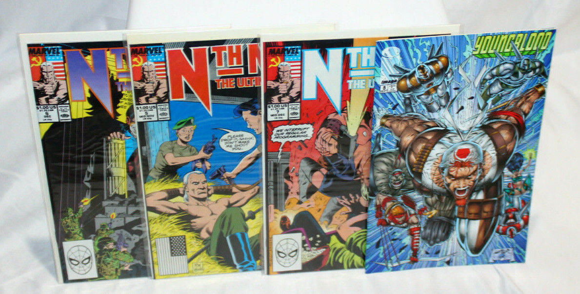 Nth Man The Ultimate Ninja Comic Book 5,6,7 Marvel 1989-1990 Youngblood 8 