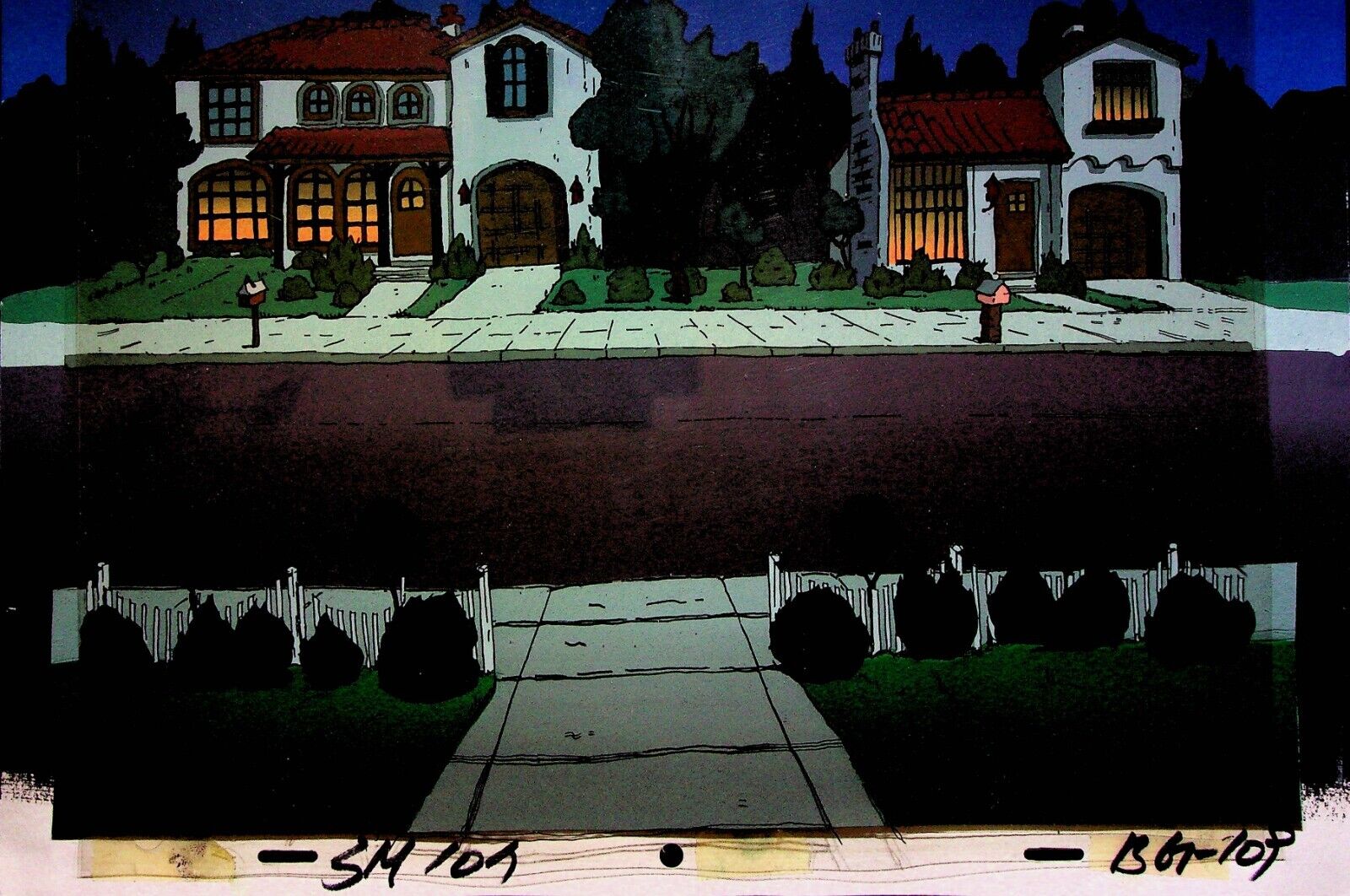 Sammy (TV Series) 2000 Animation Production Hand Painted Background DAVID SPADE
