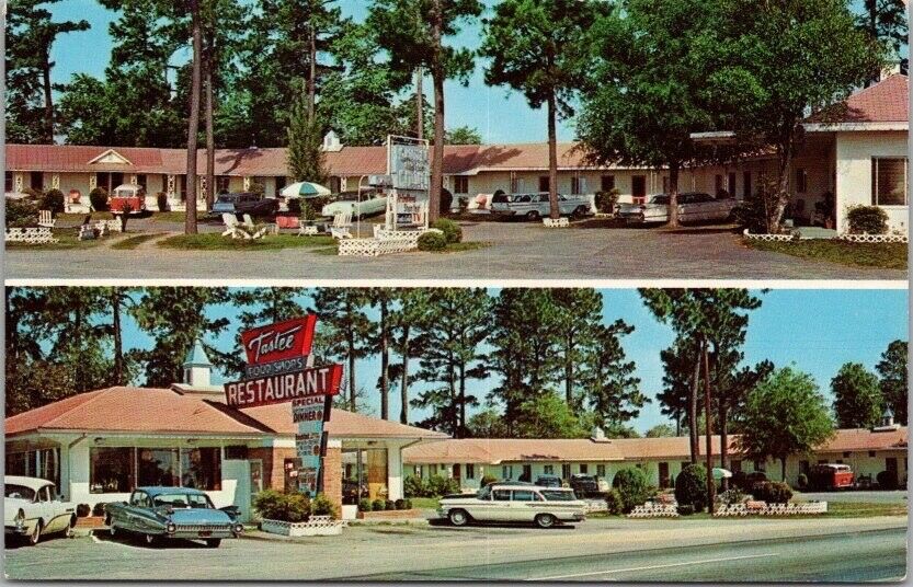 Santee, South Carolina Postcard SANTEE MOTOR COURT Highway 301 Roadside / 1964