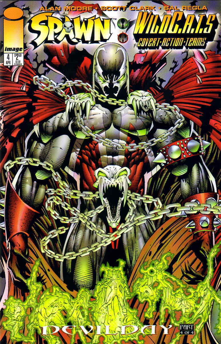 Spawn/WildC.A.T.S #4 VF; Image | Alan Moore - we combine shipping