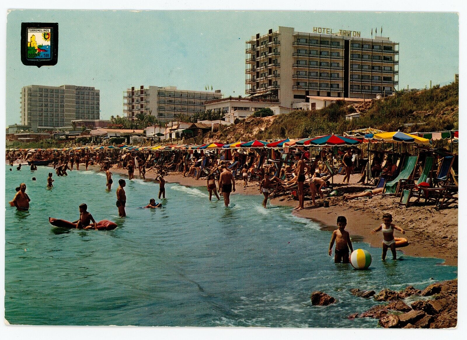 1980s Chrome Postcard Torremolinos Benalmadena Costa Del Sol Spain