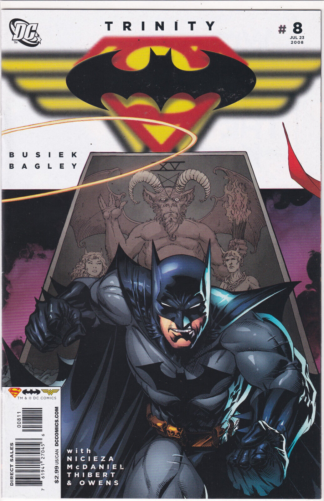 Trinity #8 Batman Superman Wonder Woman 2008 DC Busiek ,High Grade