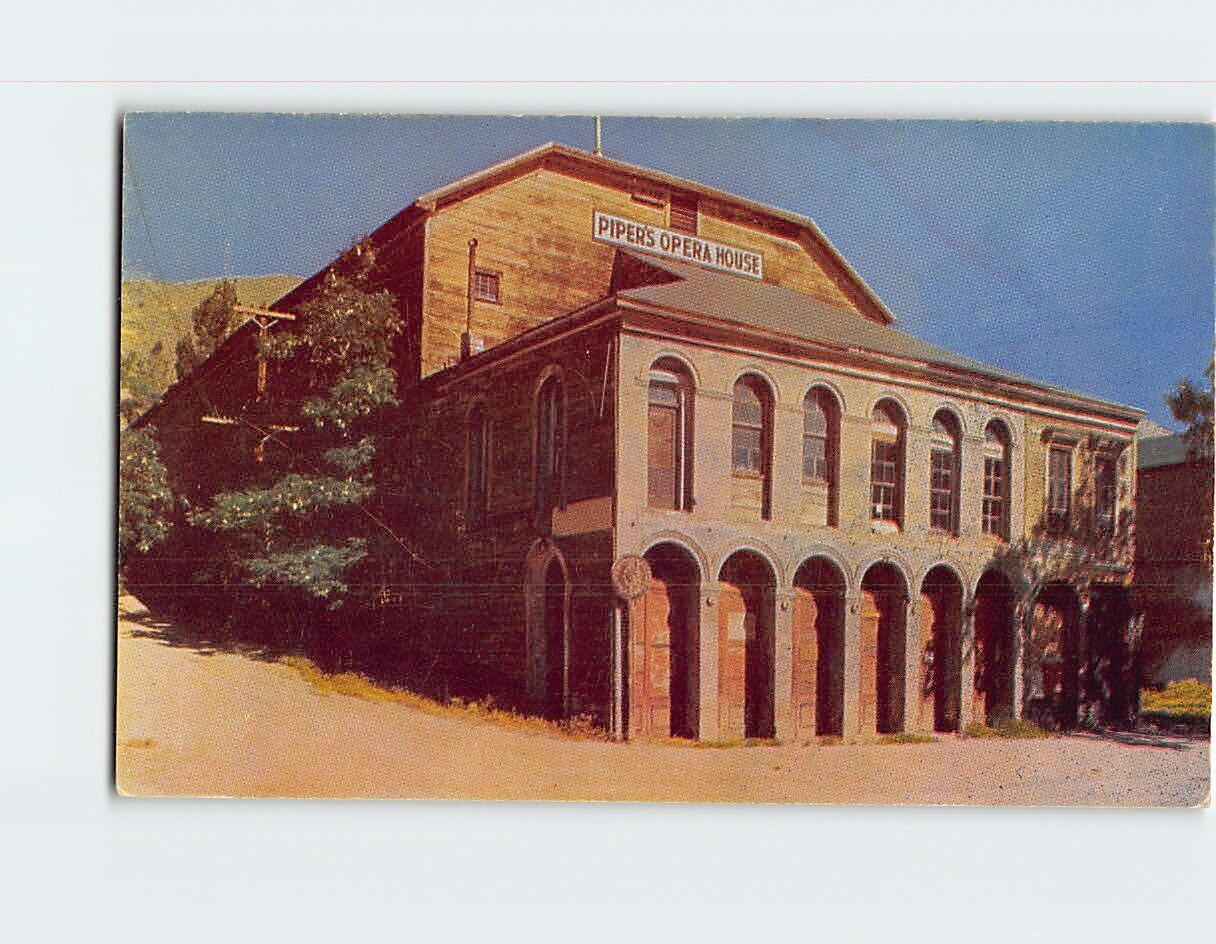 Postcard Pipers Opera House Virginia City Nevada USA