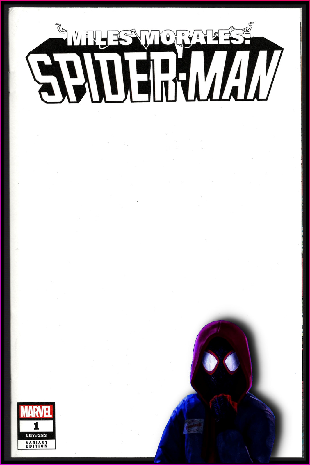 MILES MORALES SPIDER-MAN #1-E (2023) BLANK VARIANT COVER MARVEL 9.2 NM-