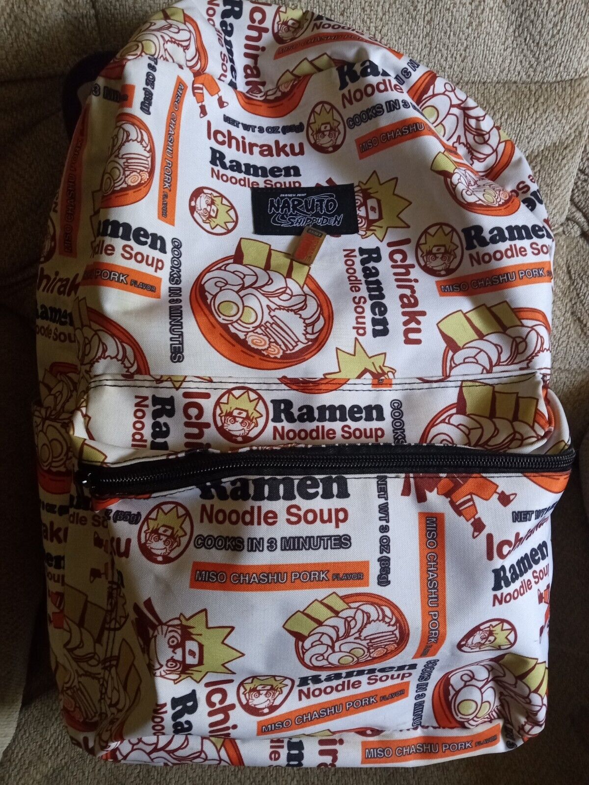 Naruto Shippuden Ichiraku Ramen Backpack with Laptop Pouch Brand New