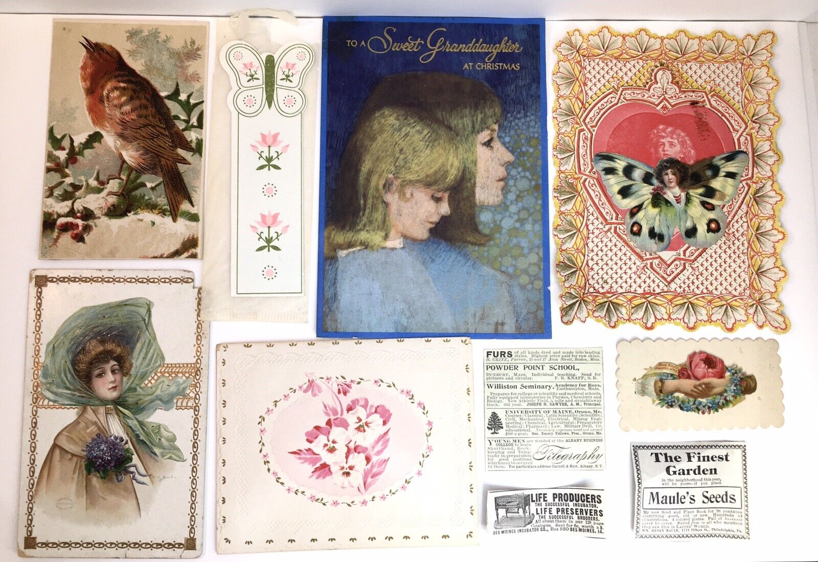 Antique & Vintage Ephemera Lot Crafting Junk Journal Some Victorian Cards Etc