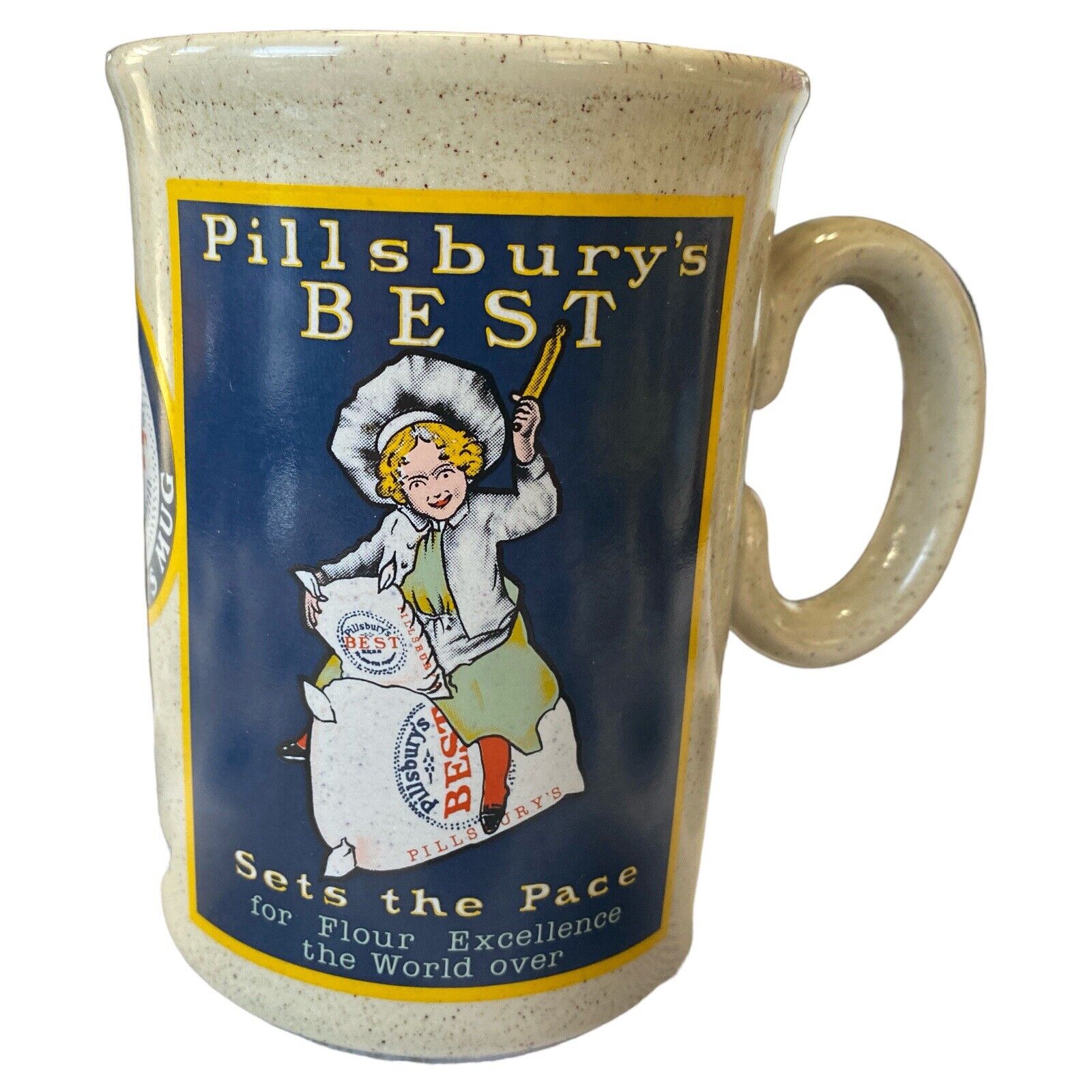 1986 Vintage PILLSBURY'S BEST Sets the Pace for Flour Excellence COLLECTOR'S MUG