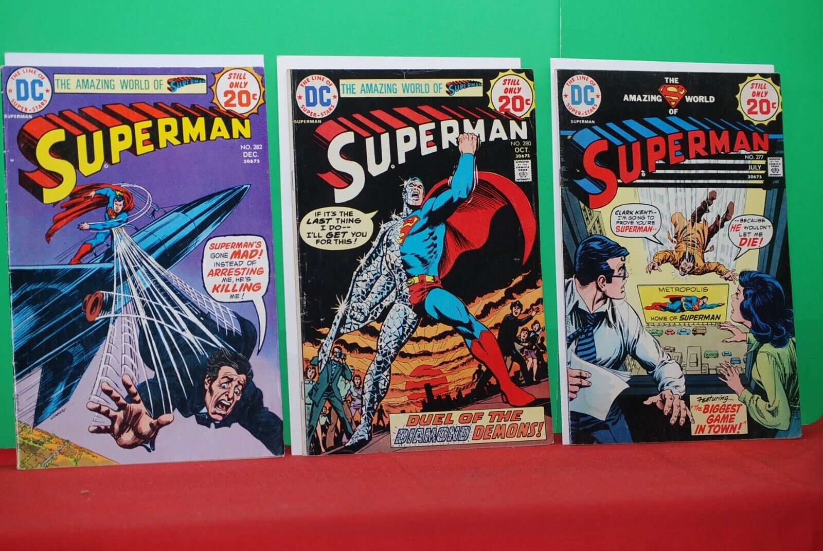 Superman #277-280-282   DC Comics. (1974) - SEE DESCRIPTION-