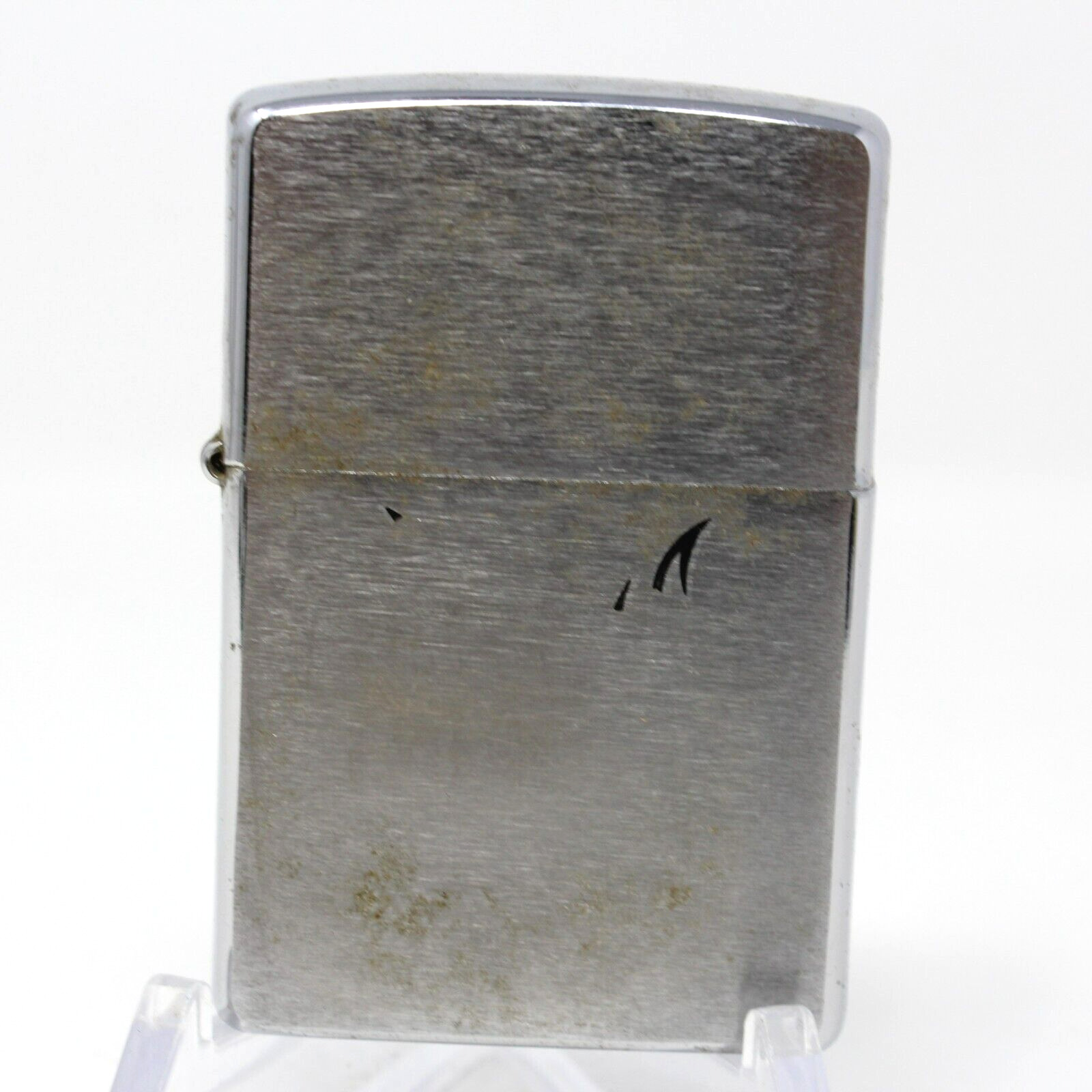 2009 Zippo Cigarette Lighter - Plain Brushed Chrome - A-09